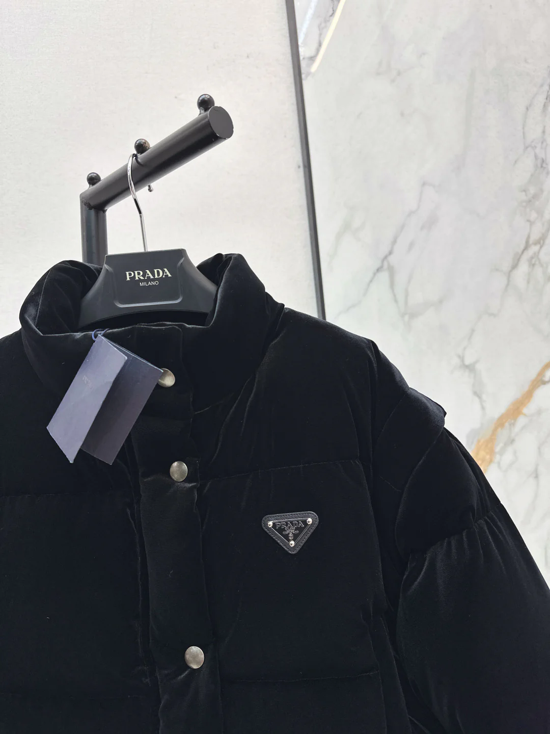 Pra 25fw velvet detachable down jacket