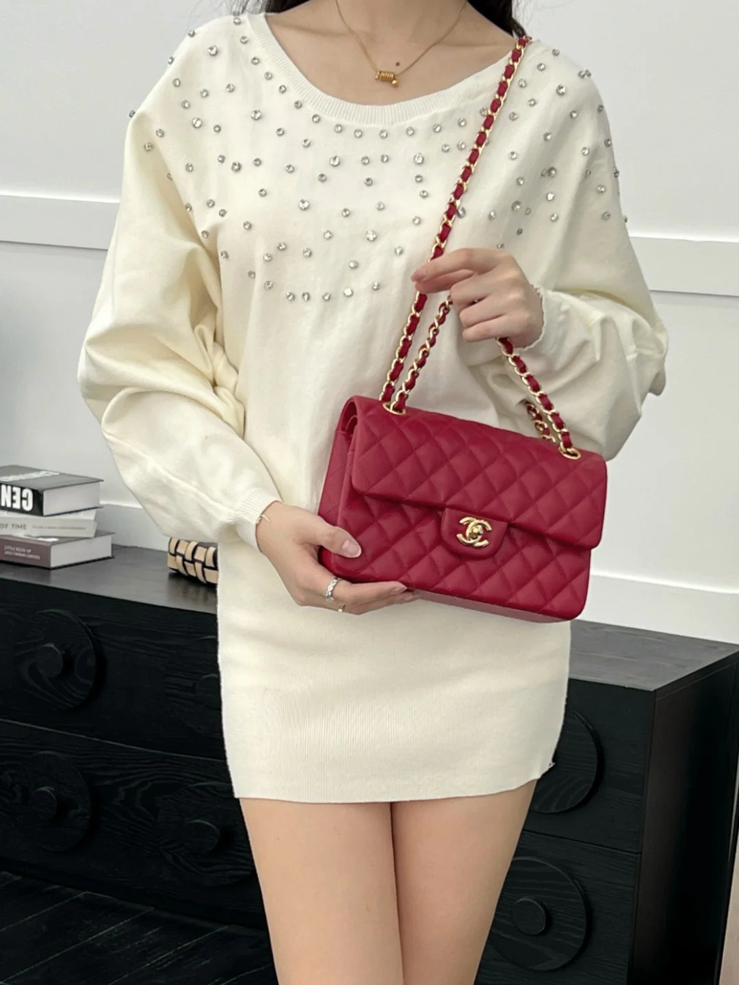 Chan CF23 chain shoulder bag