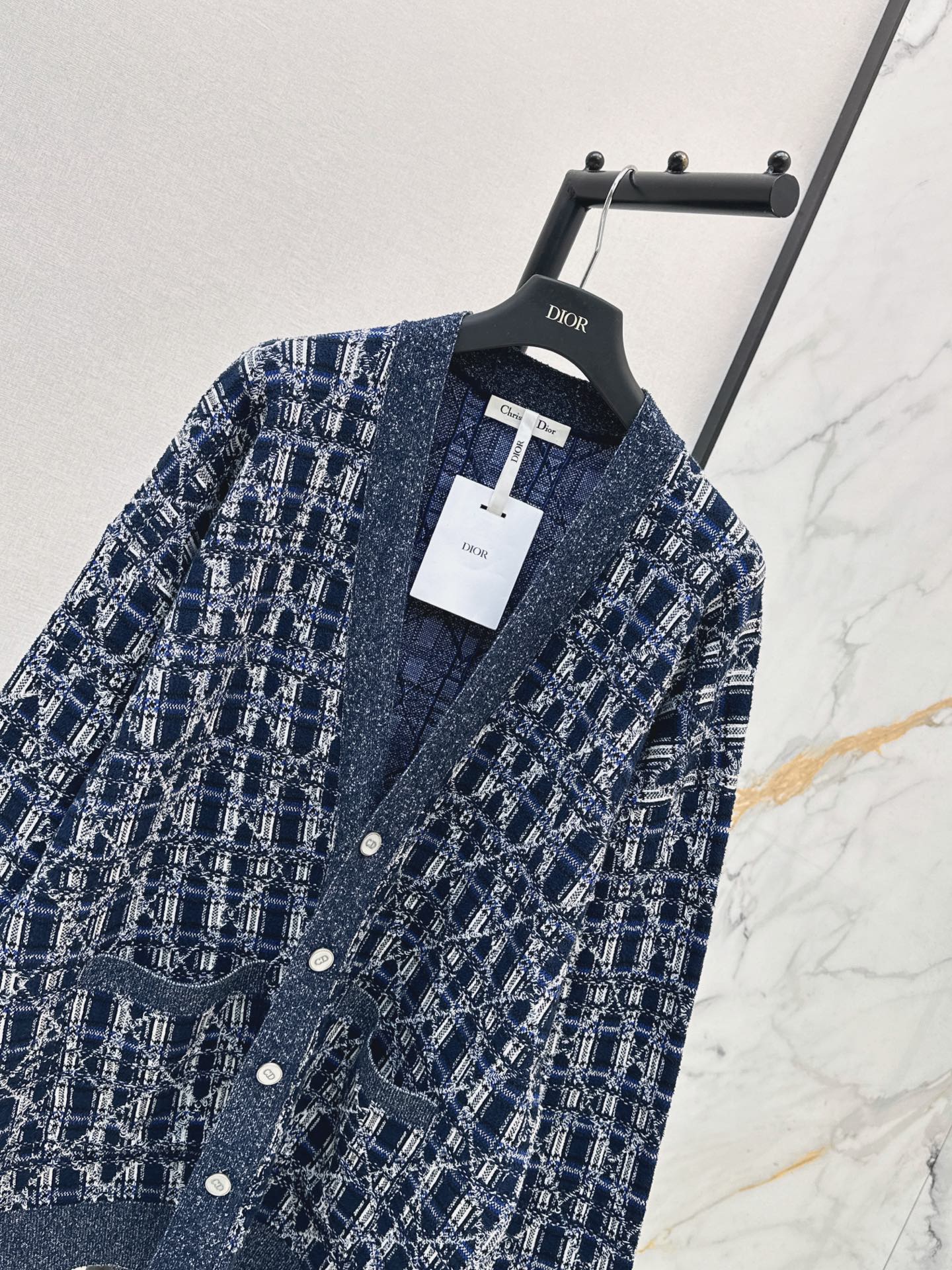 CD 26ss check cardigan