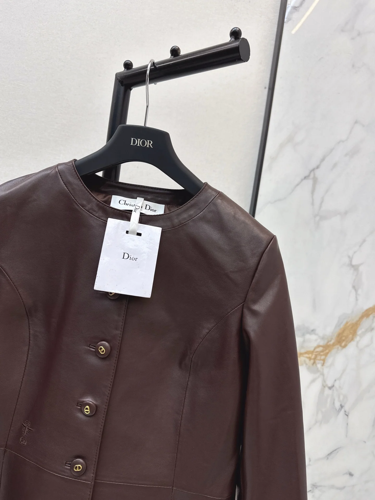 CD 25fw leather jacket