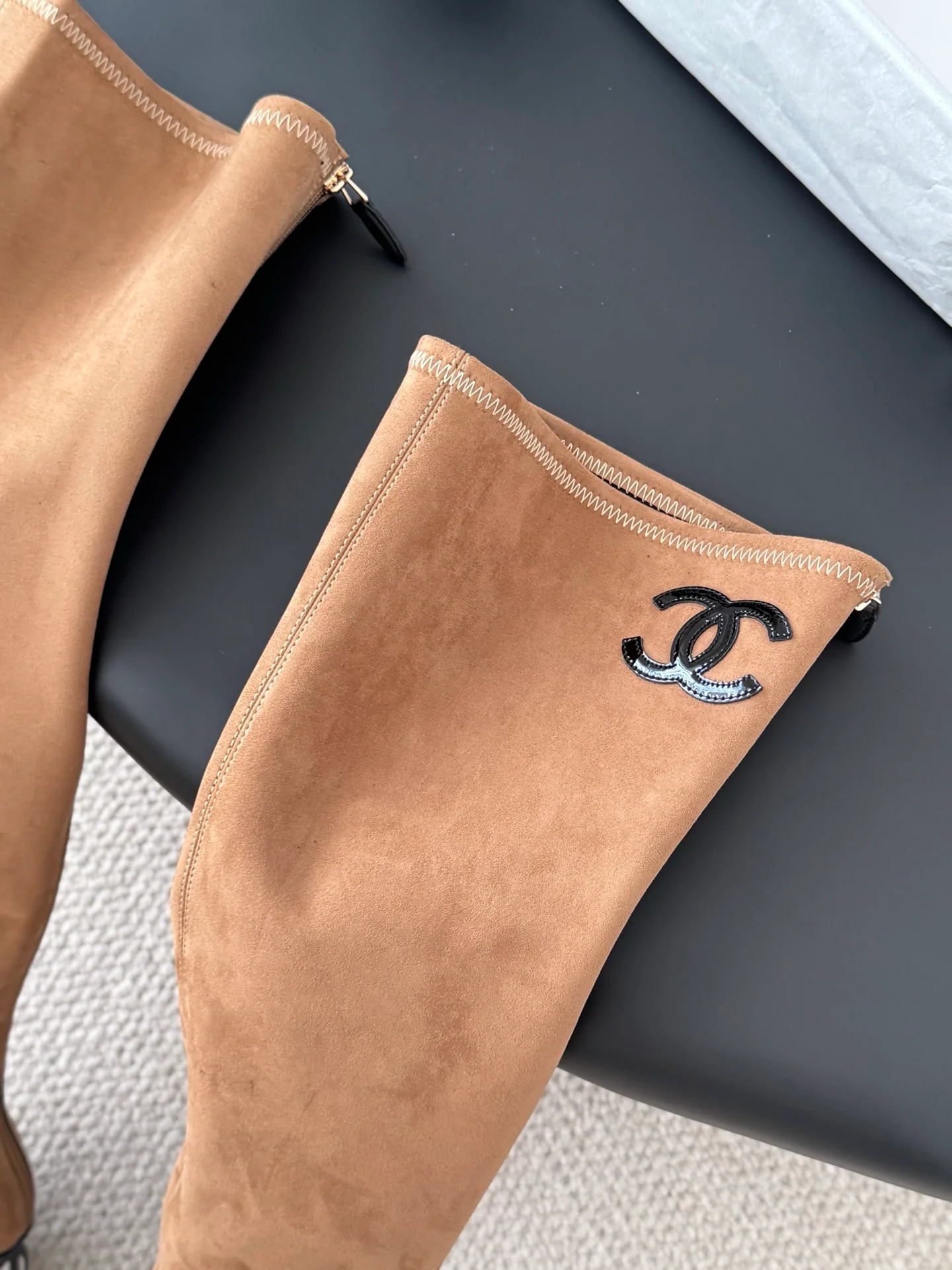 Chan 25fw over the knee boots