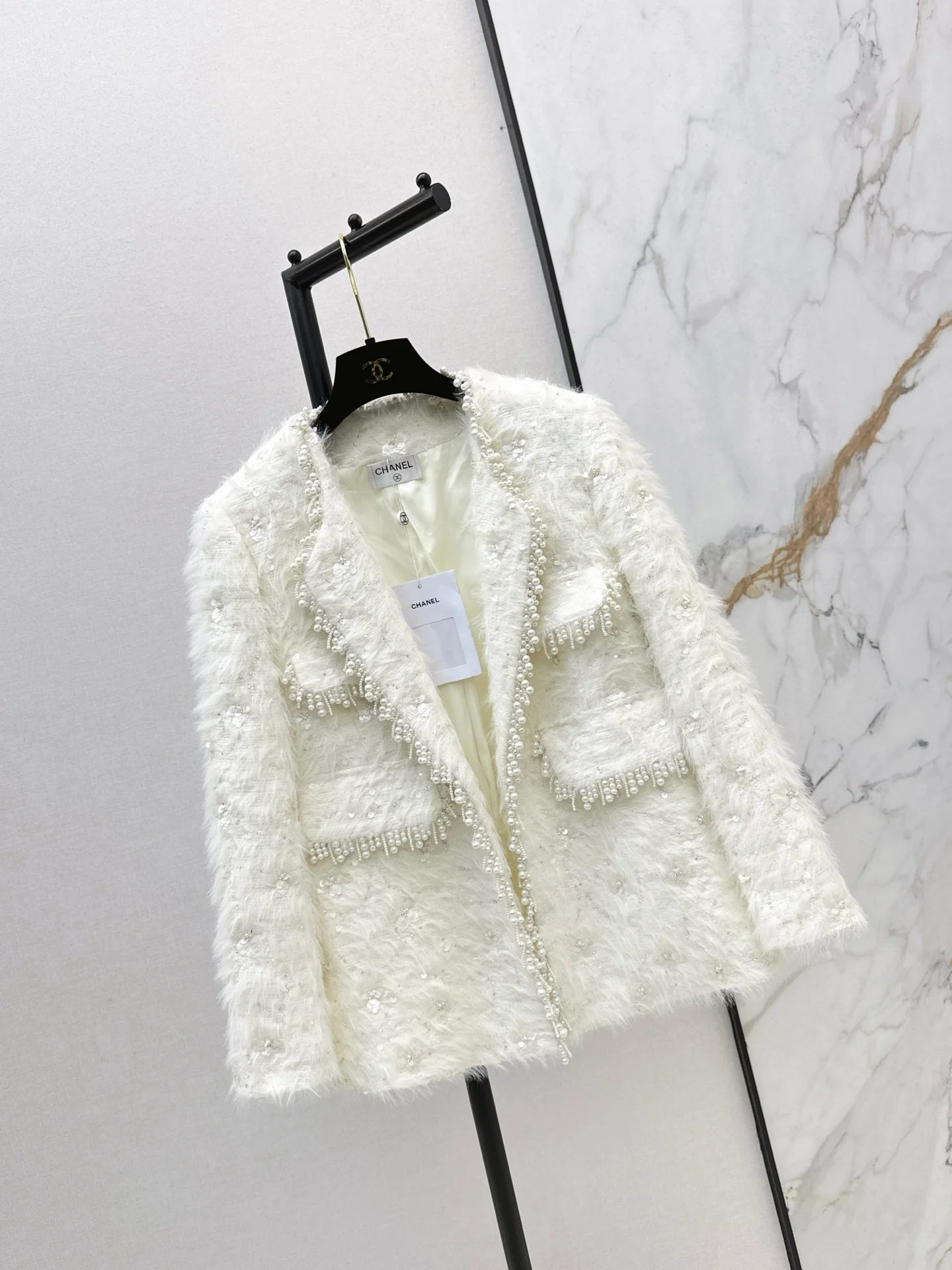 Chan 25fw tweed woven jacket