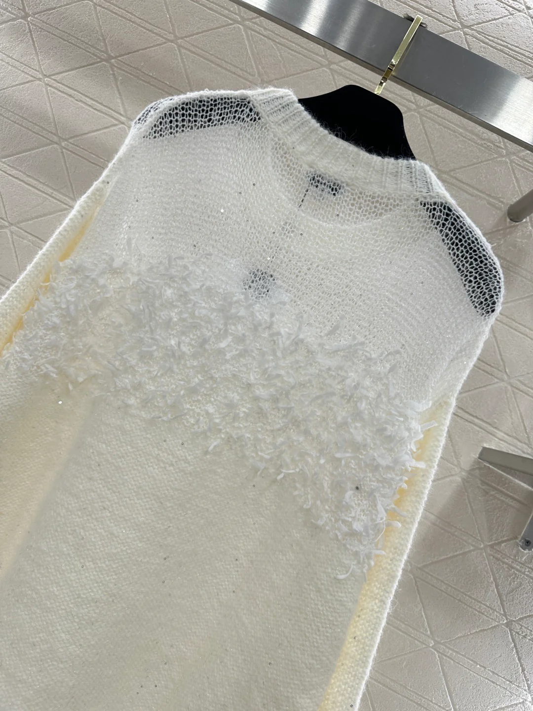 Chan 26ss hollow contract sweater