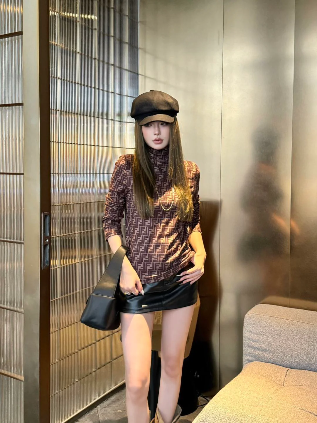 Fend 26ss print basic tee