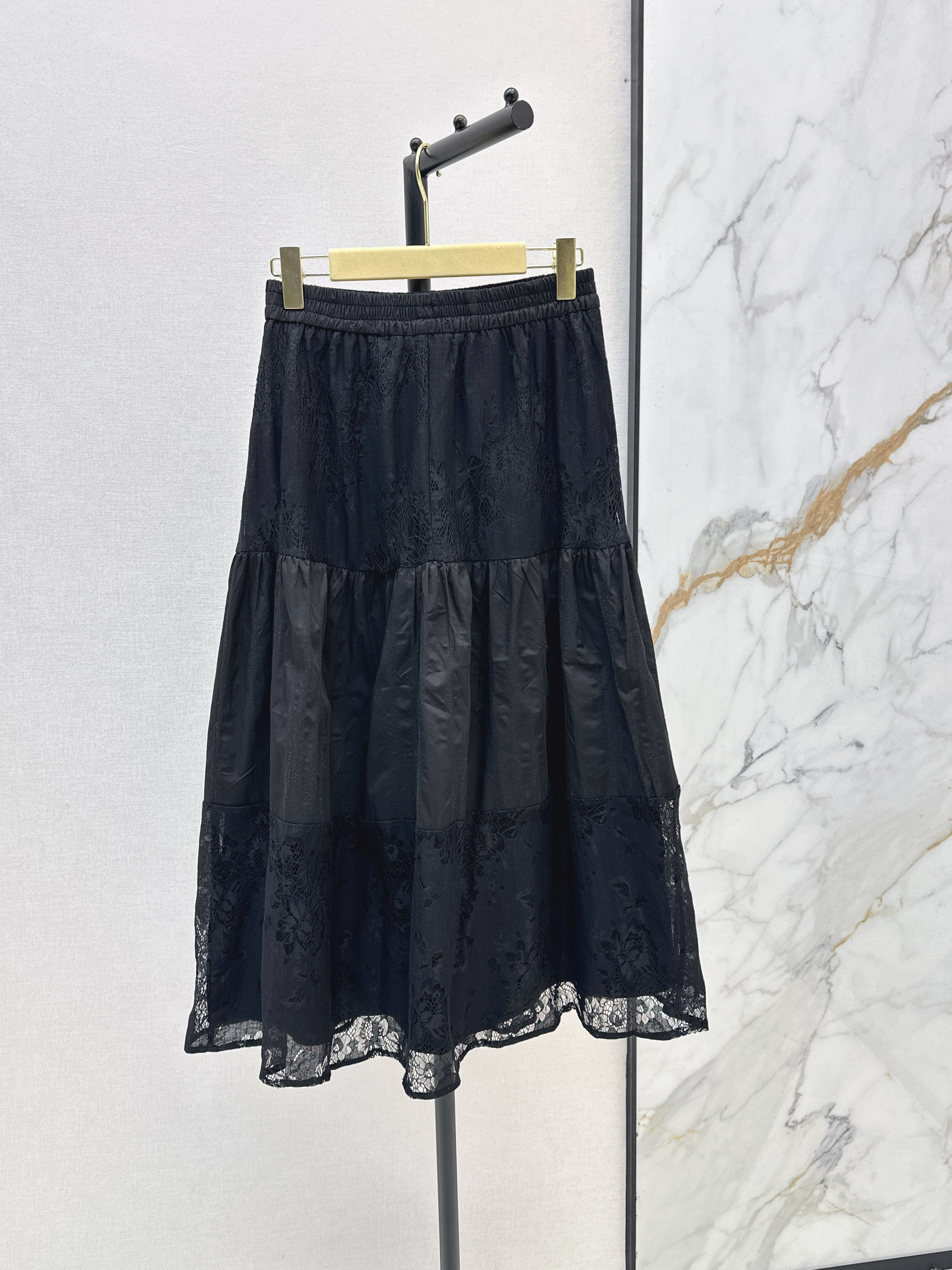 Miu 26ss lace jacquard skirt