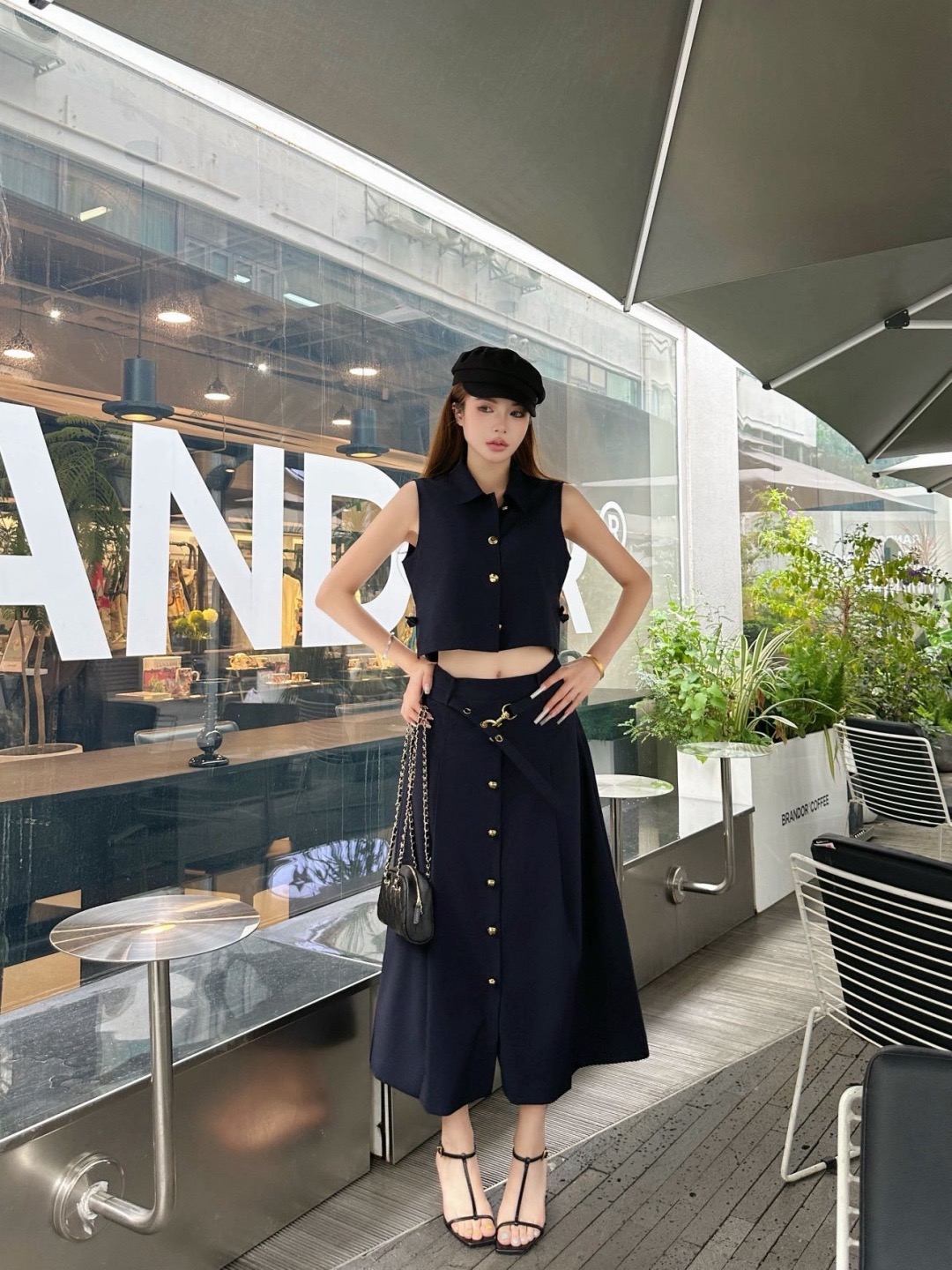 Miu 26ss belted skirt