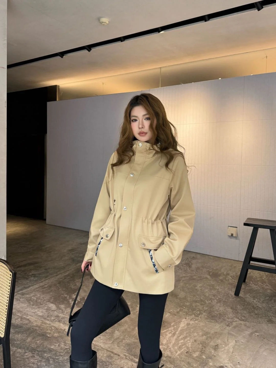 CD 25fw hooded trench coats