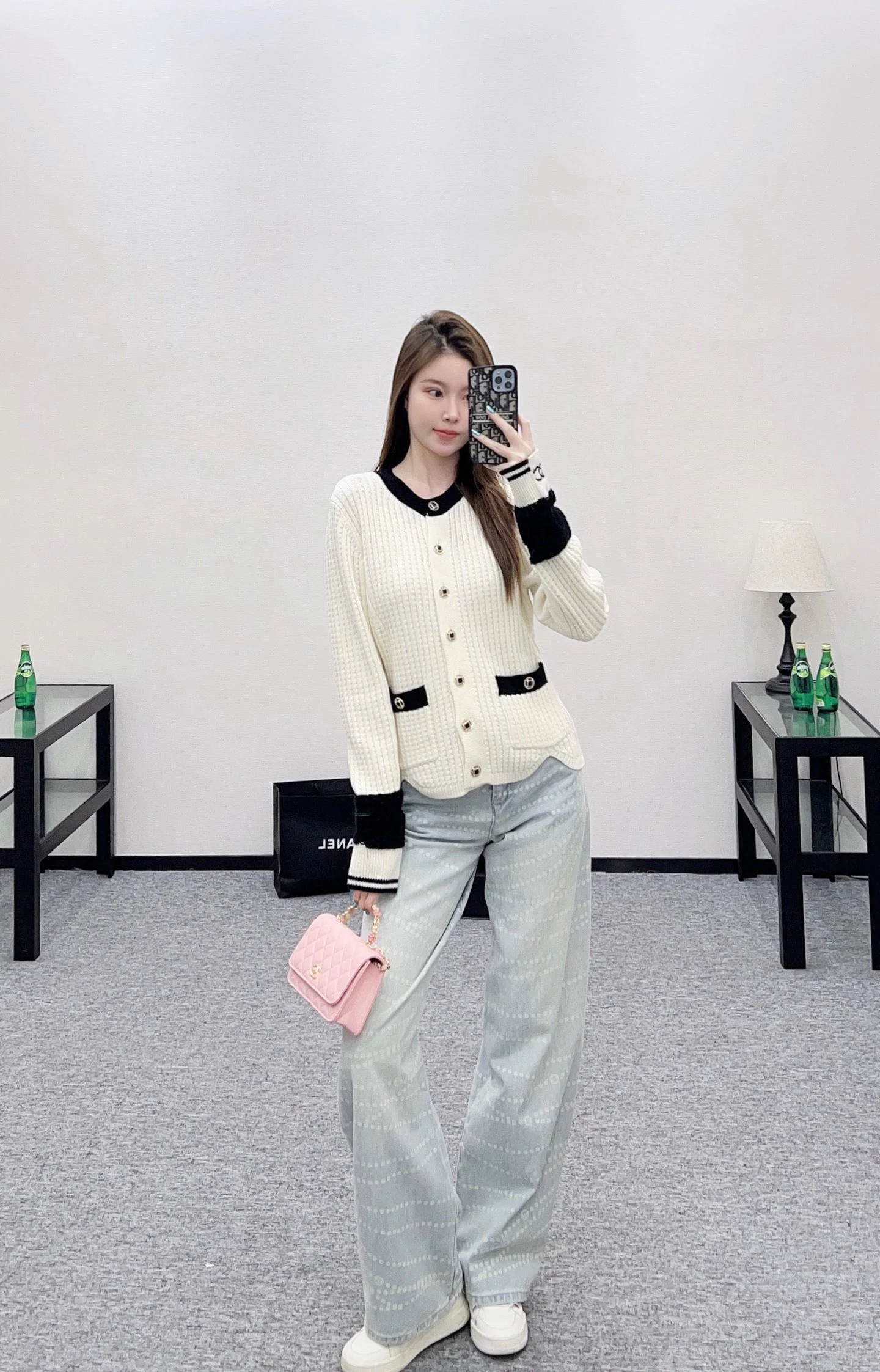 Chan 25fw knitted cardigan