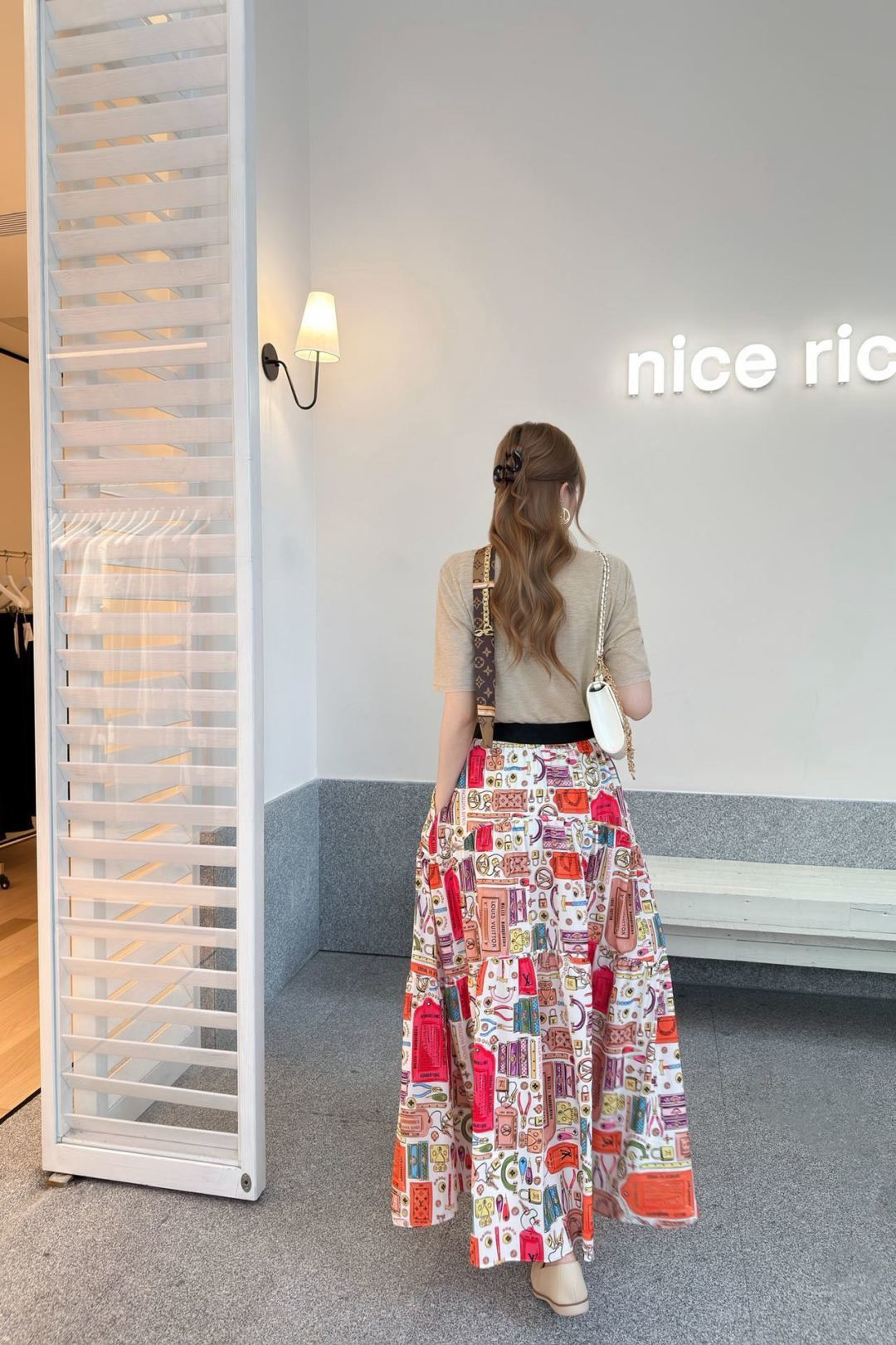 Loui 26ss print skirt