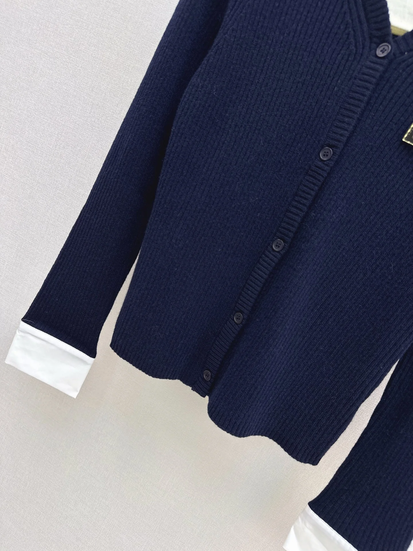 Miu 26SS 2in1 knit shirt
