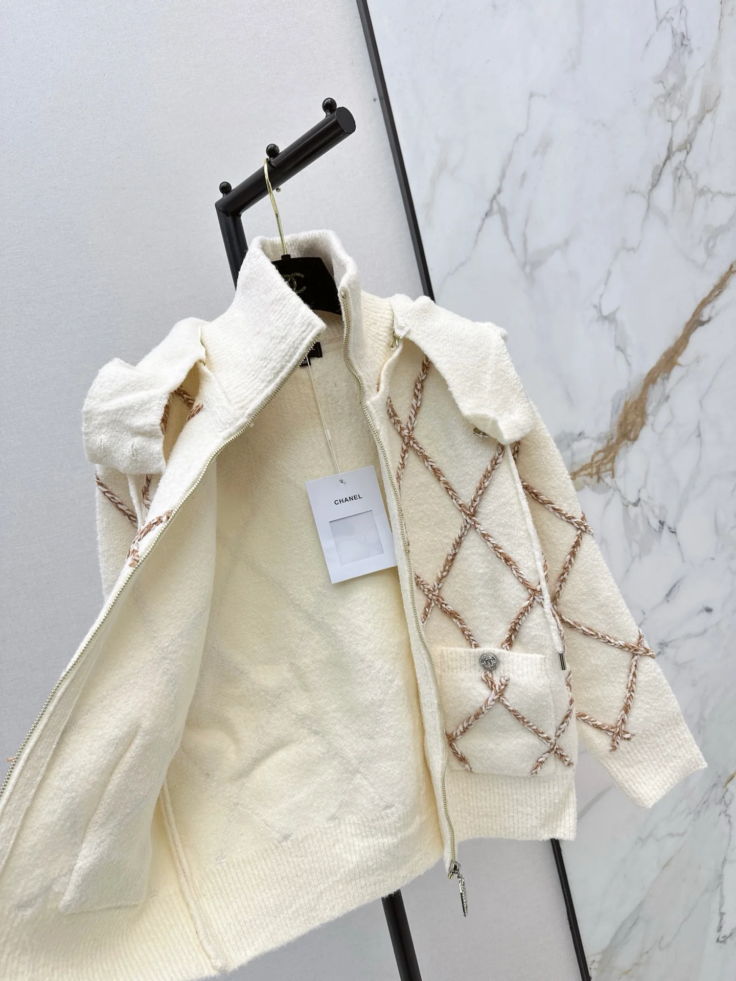 Chan 25fw hooded wool jacket