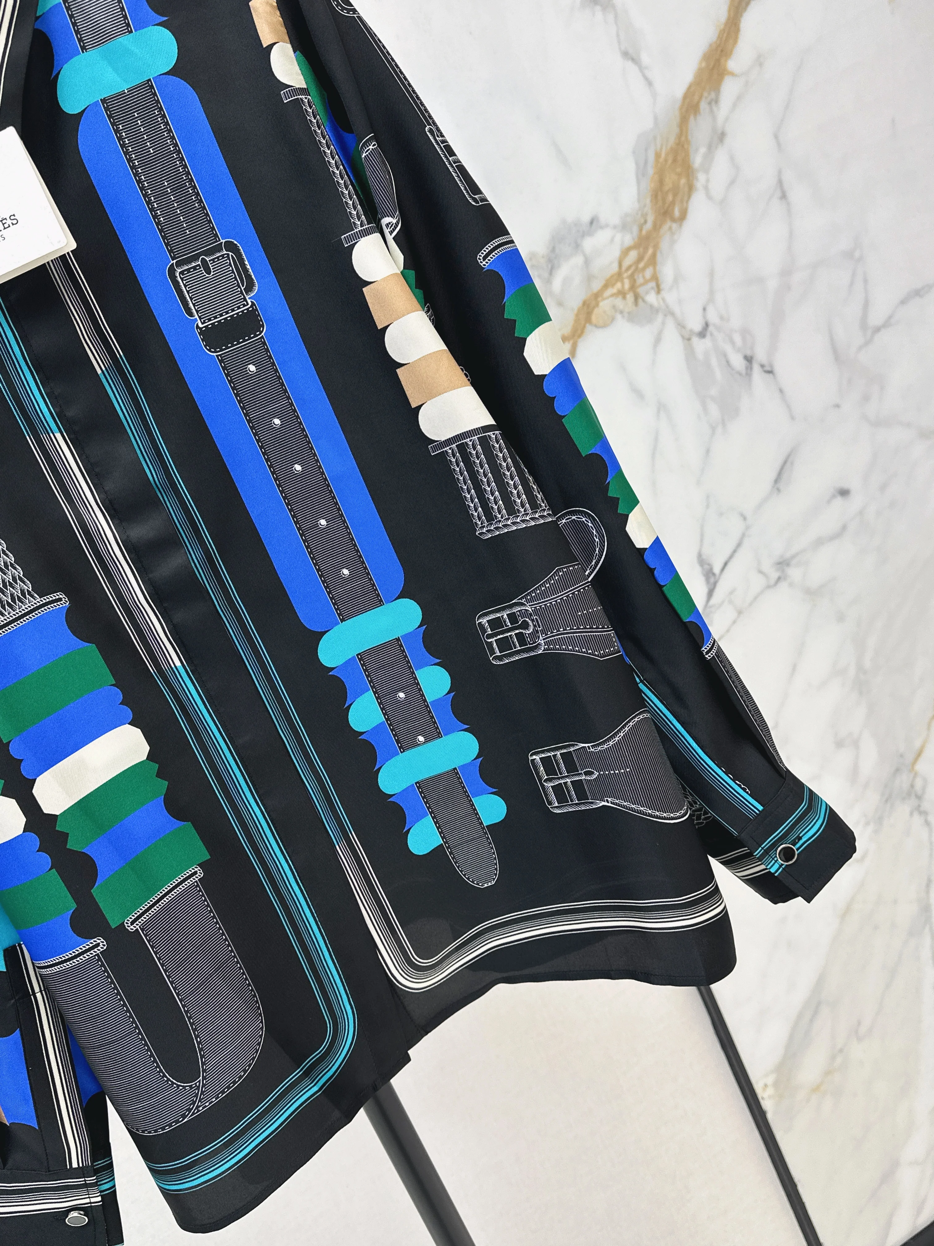 Herm 26ss print silk shirts