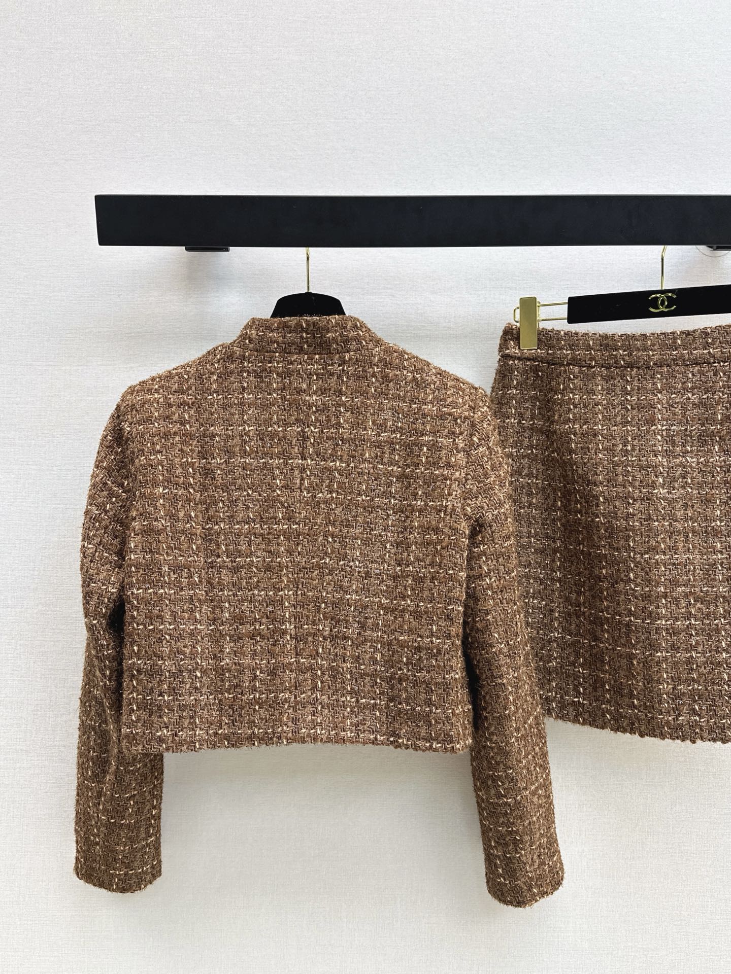 Chan 26ss woven jacket skirts sets