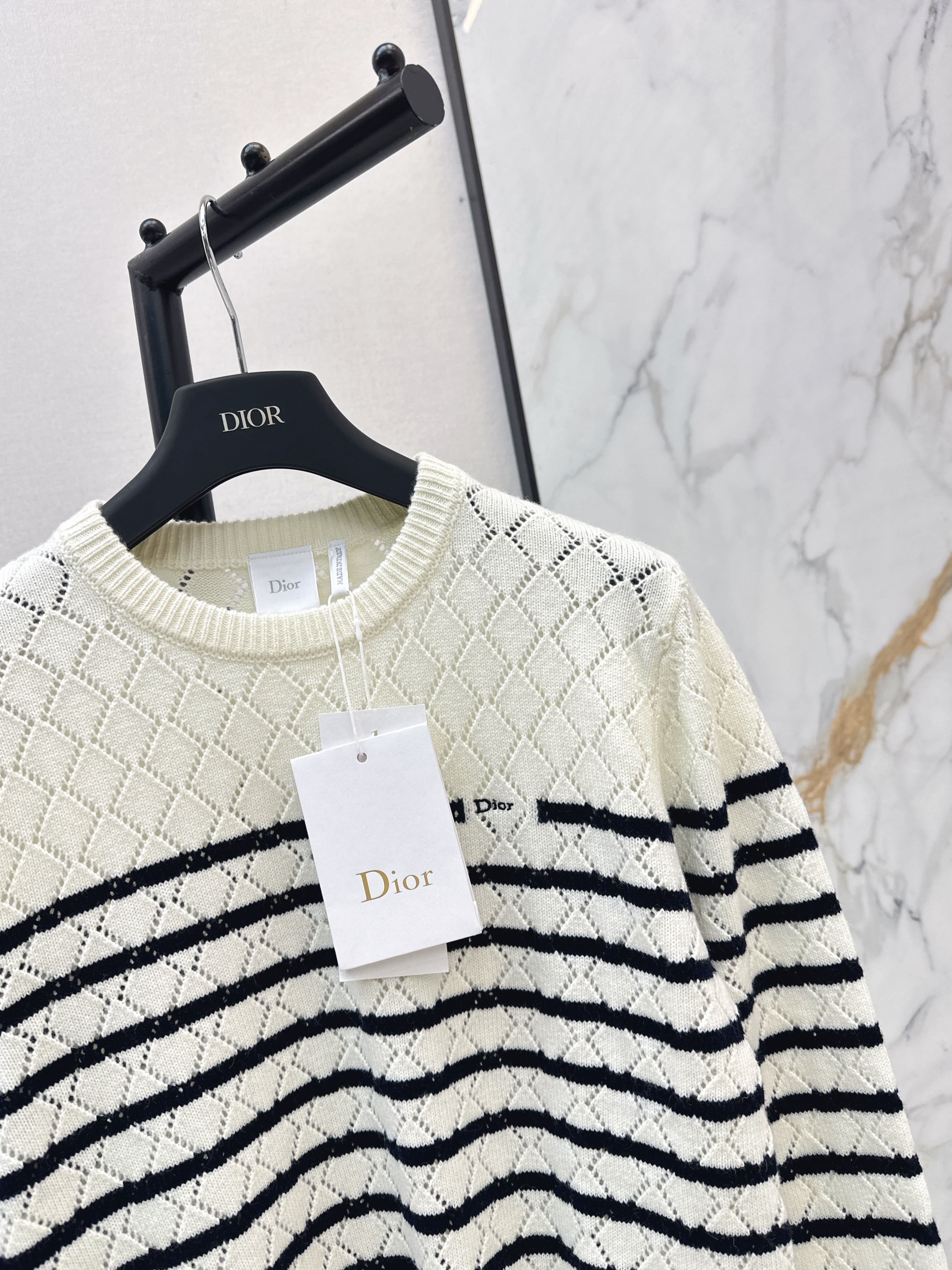CD 26ss stripe knit sweater
