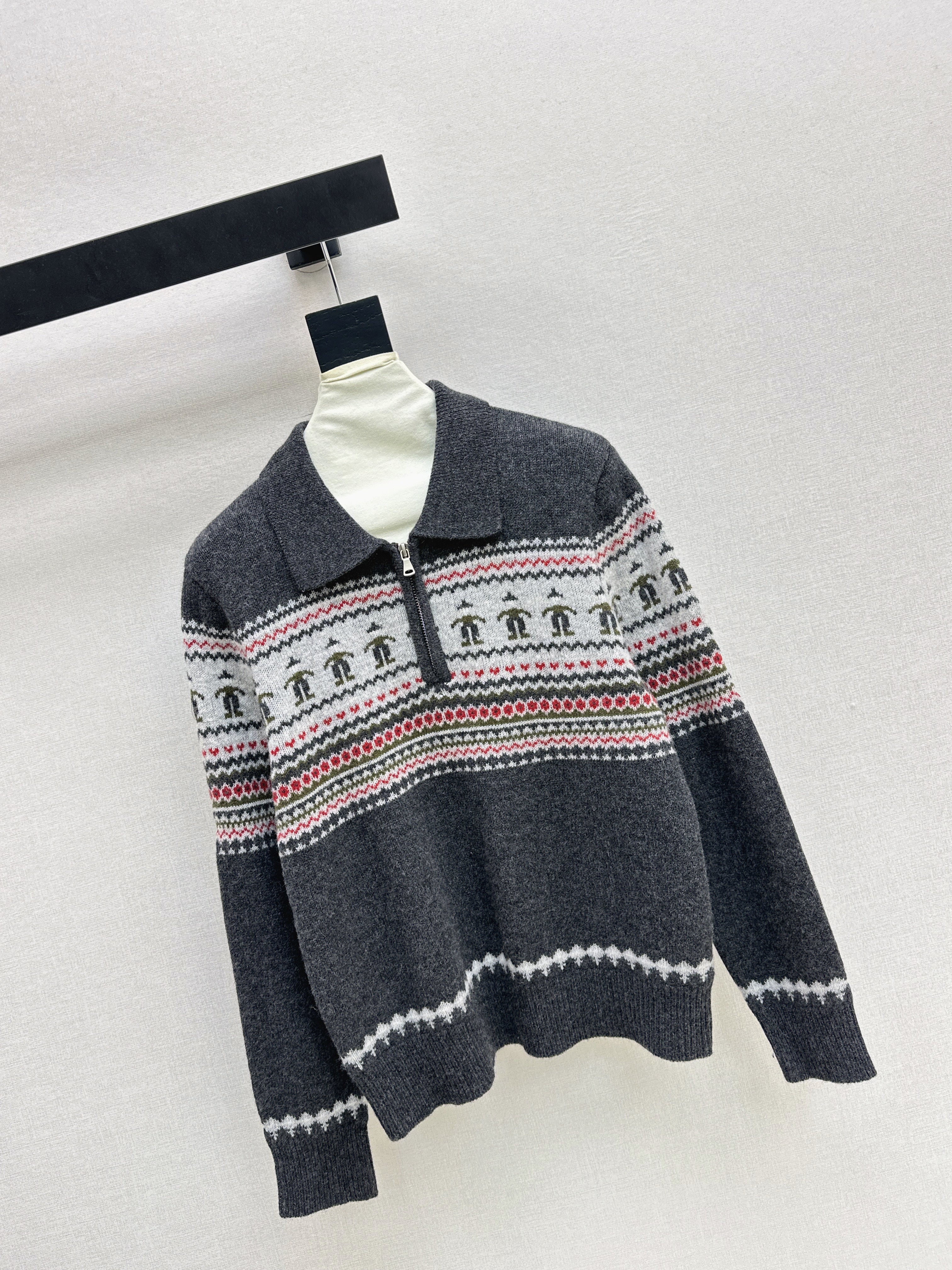 Chan 26ss fair isle sweater