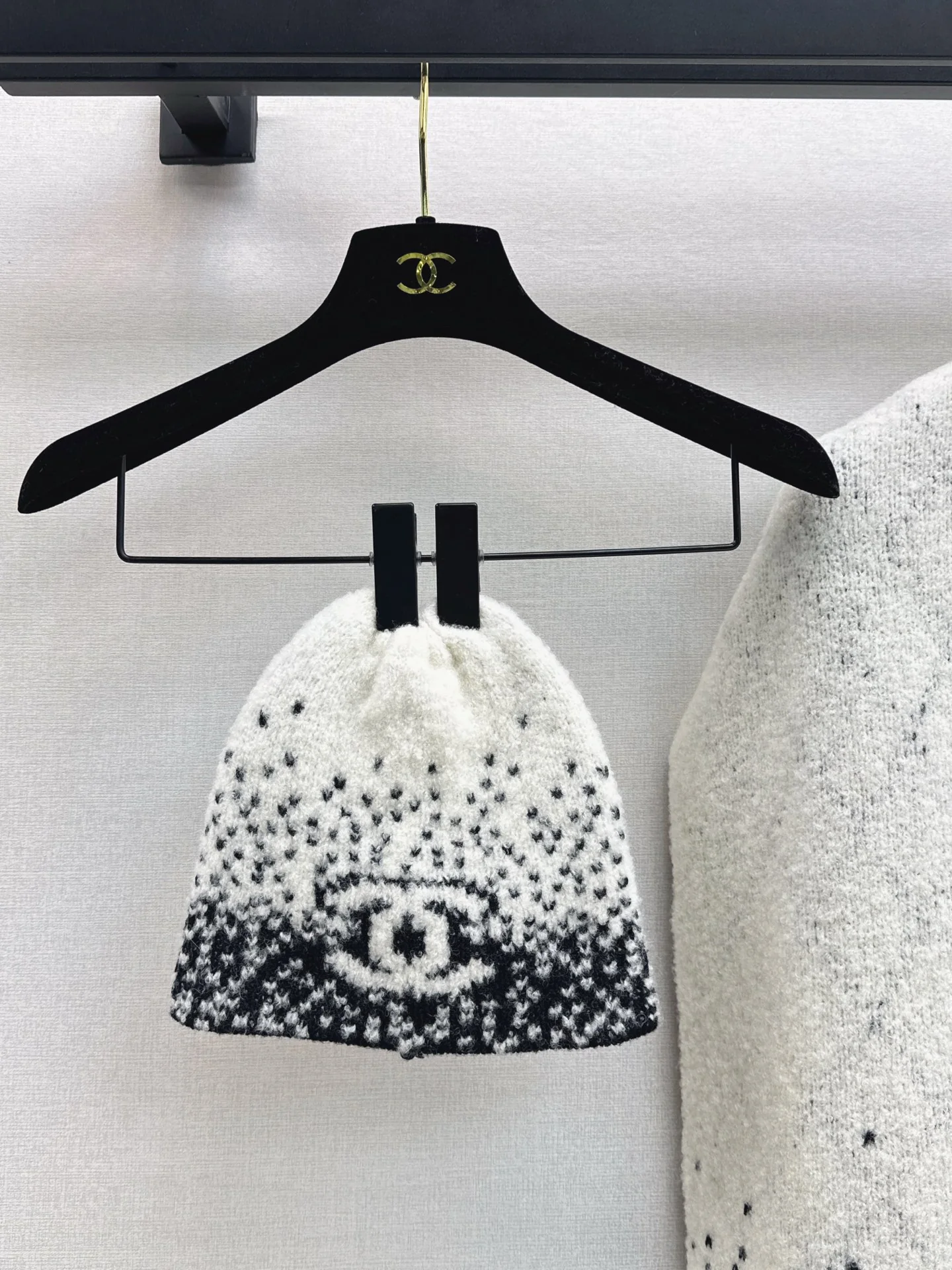 Chan 25fw cashmere hat scarf