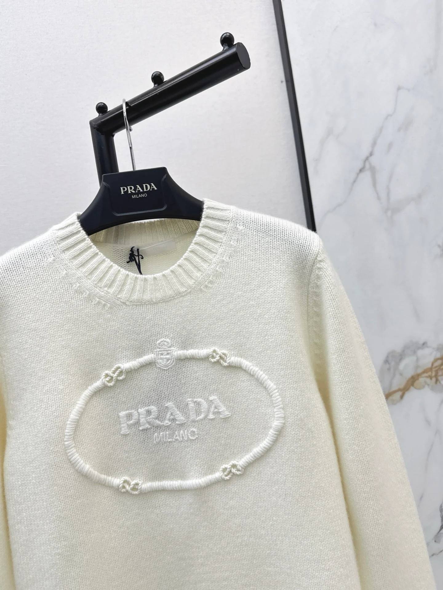 Prad 25fw jacquard sweater
