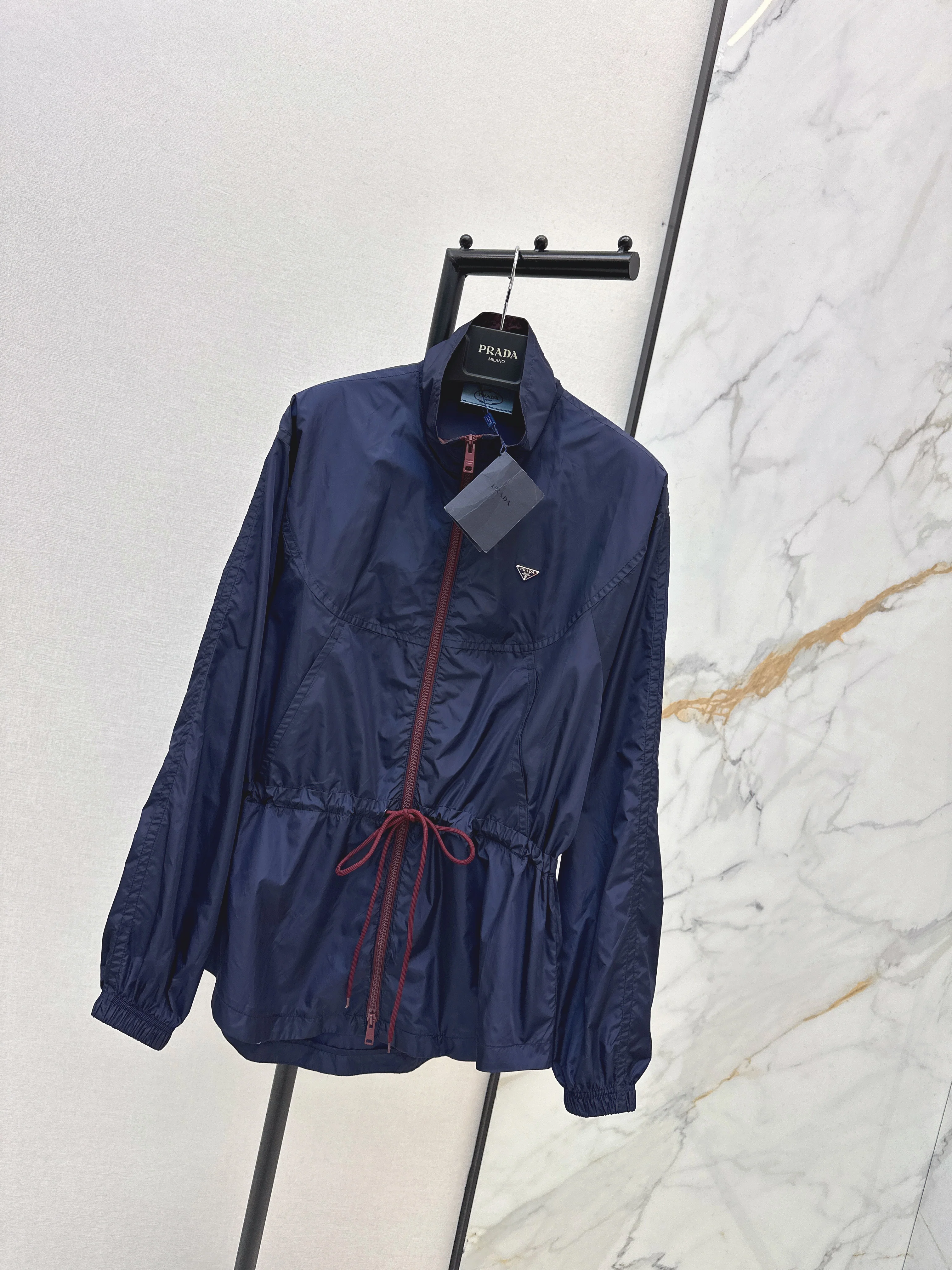 Prad 26ss drawstring trench coats