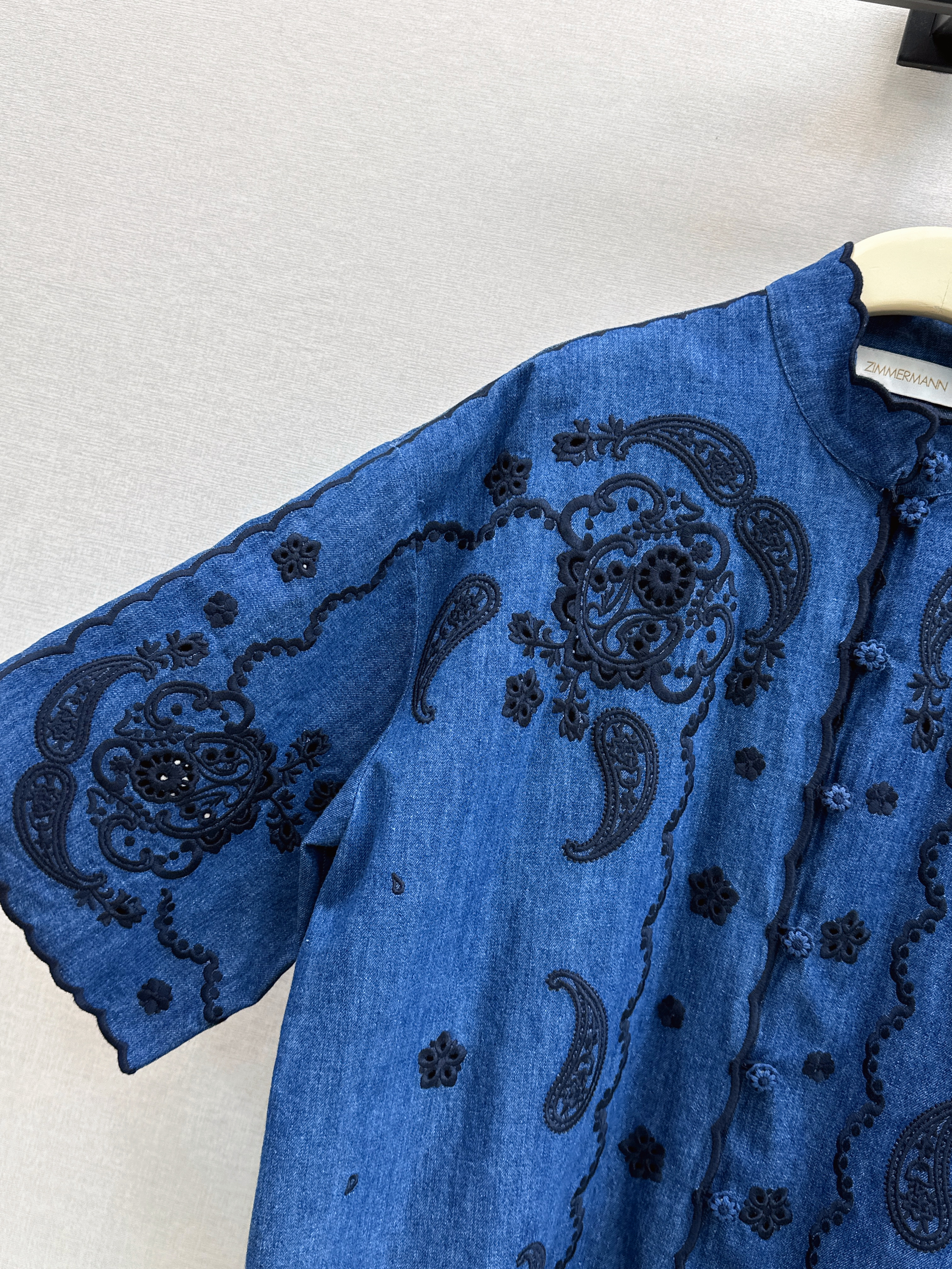 Zimm 26ss embroidery shirt