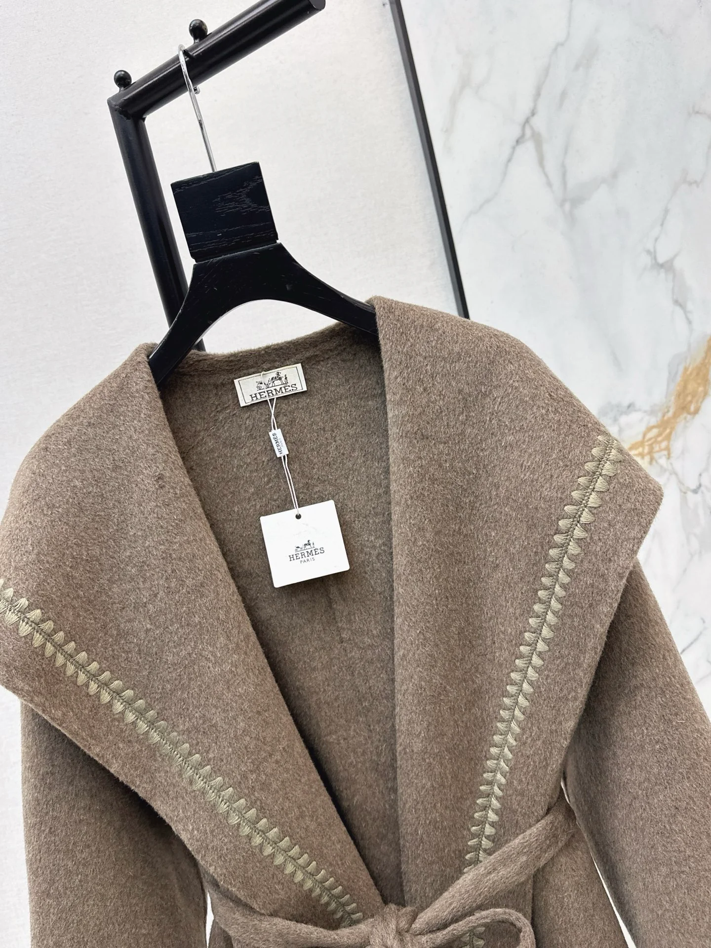 Herm 25fw woolen long overcoats