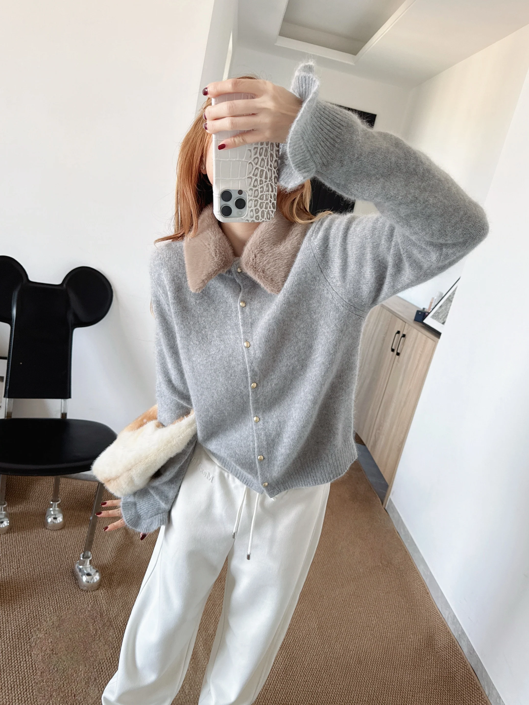 Miu 26ss wool cardigan