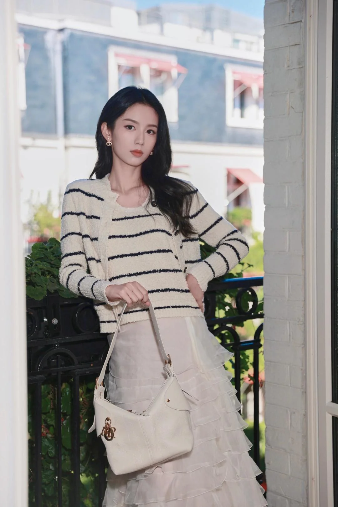 CD 25fw tripe cardigan