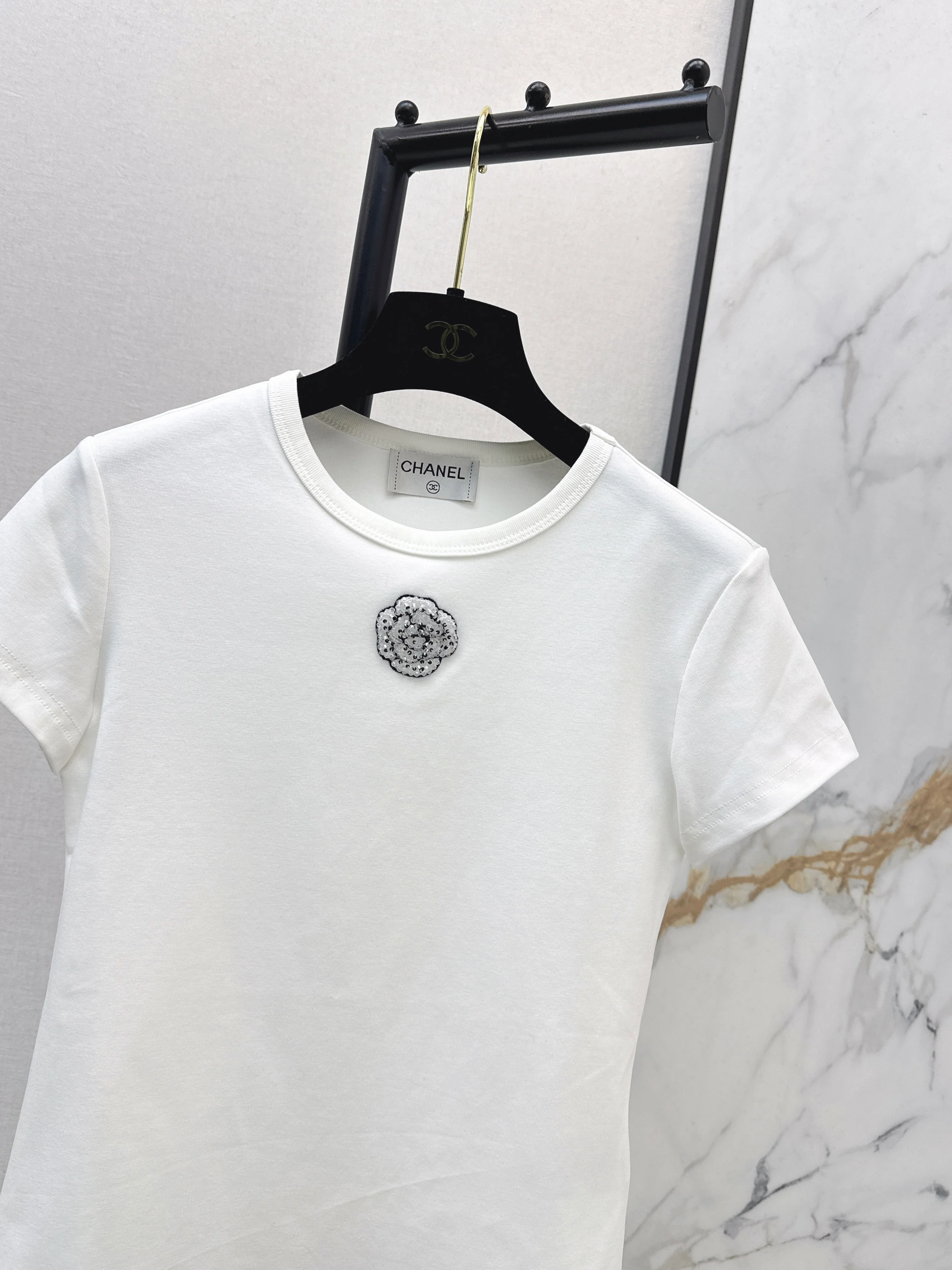 Chan 26ss beading t-shirts