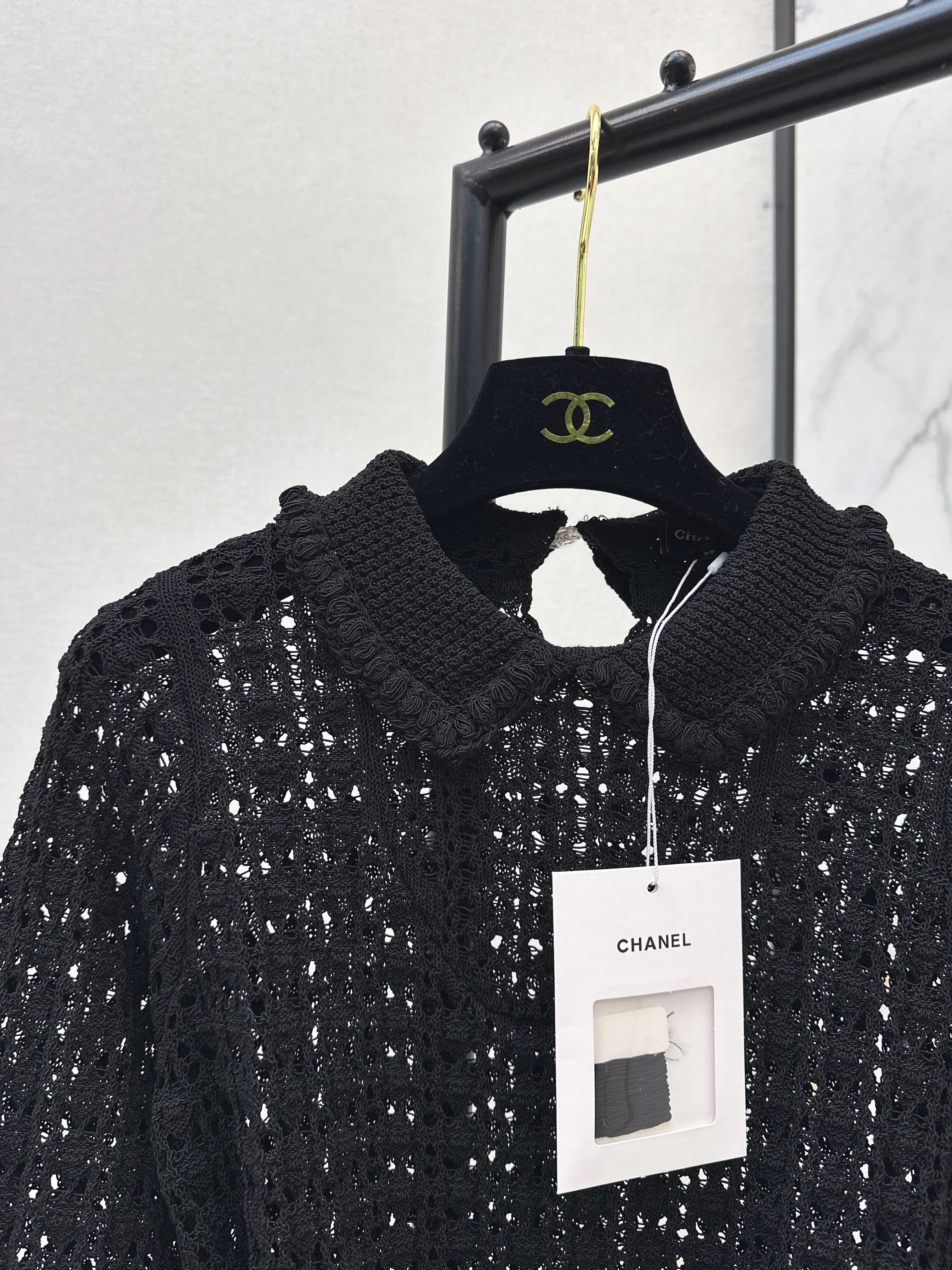 Chan 26ss hollow knitwear