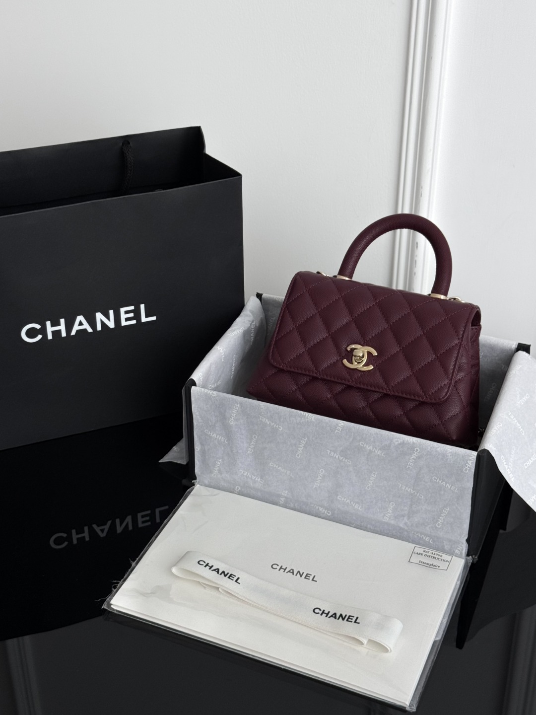 Chan 26ss mini coco handle bag