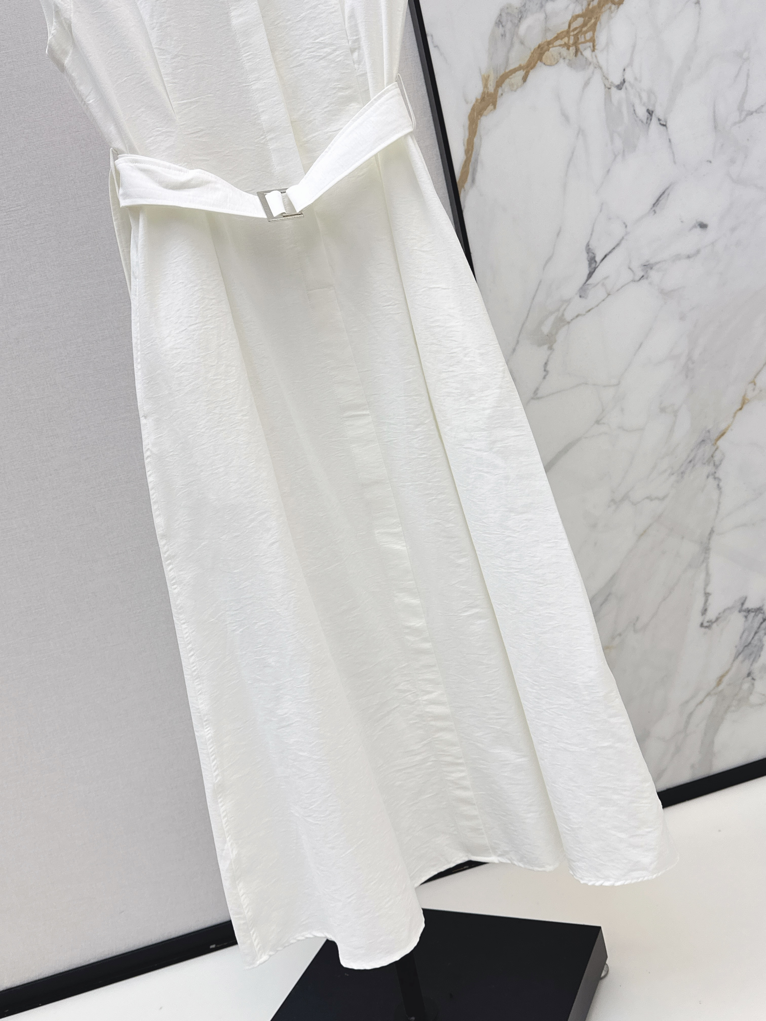 Brun 26ss sleeveless shirt dress
