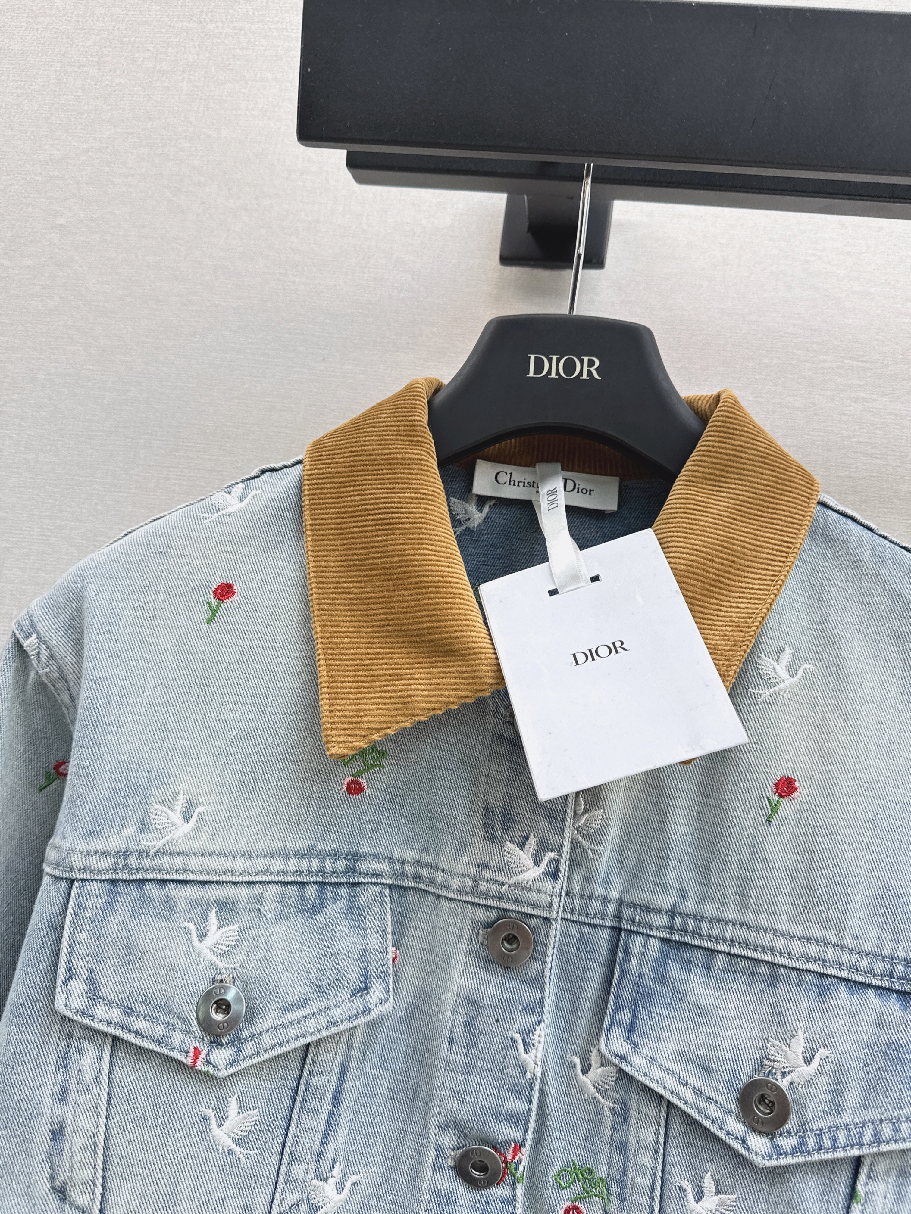 CD 26ss embroidery denim jacket
