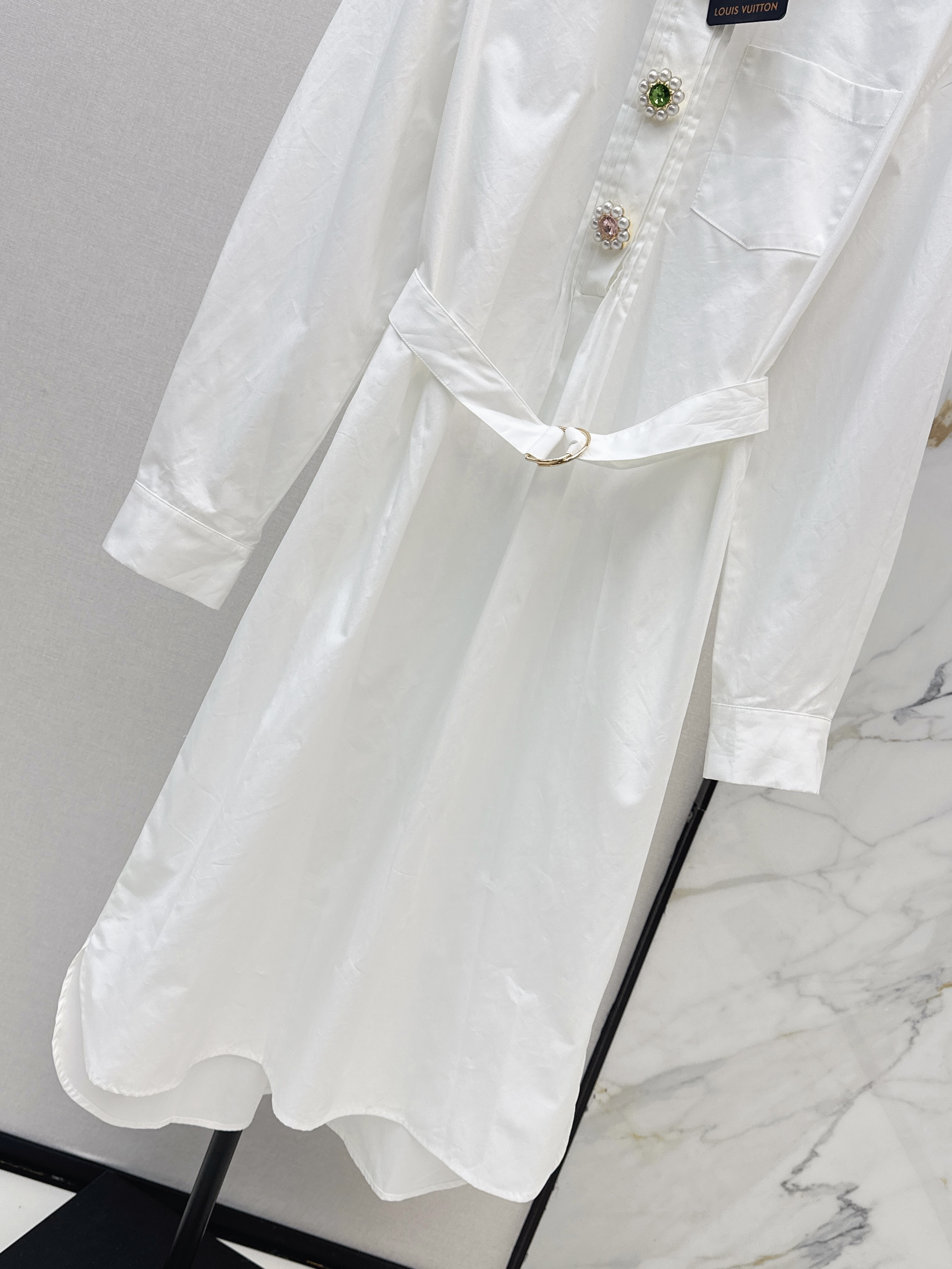 Loui 26ss belted shirt dress