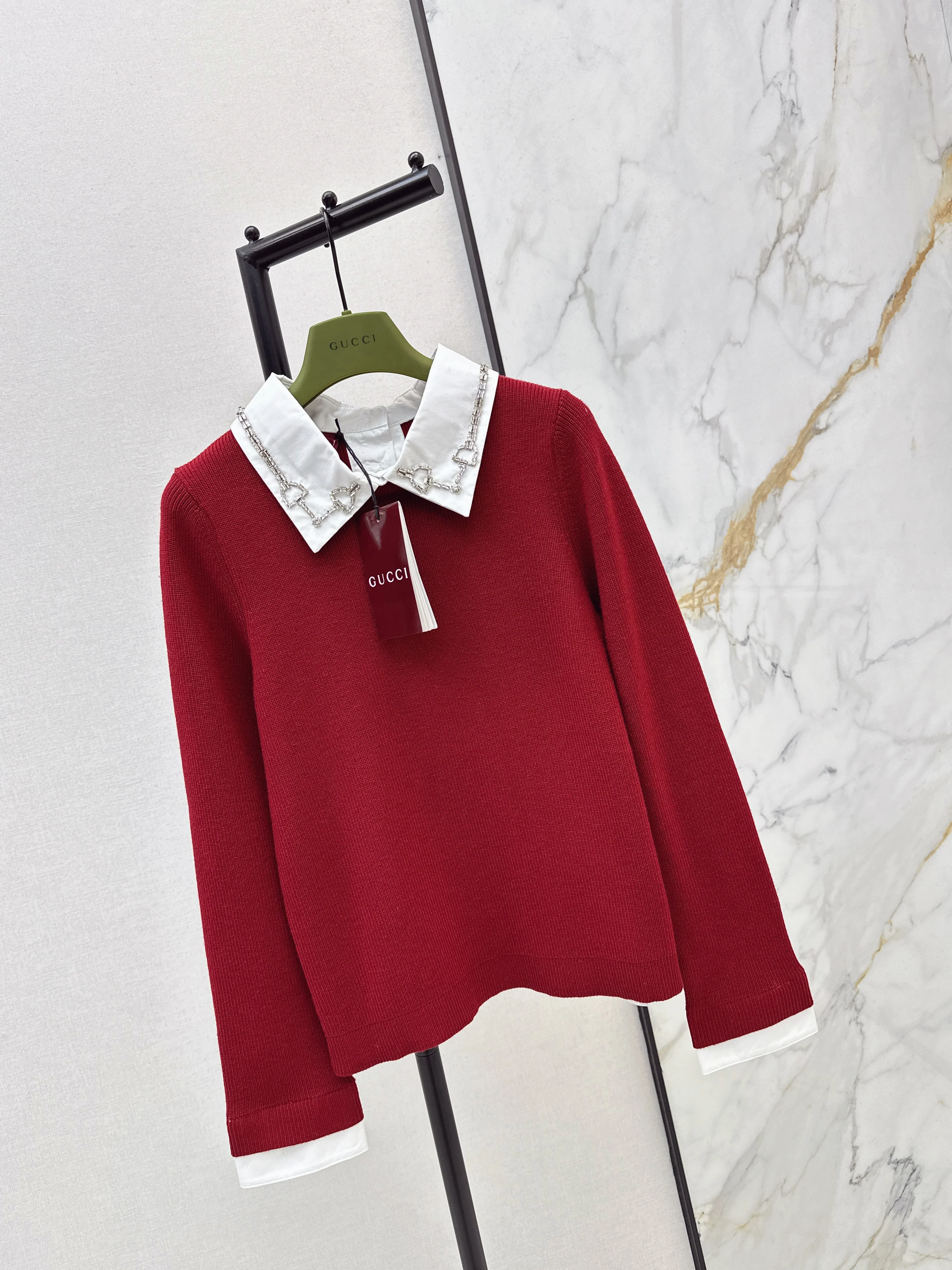 Gucc 26ss 2in1 knit sweater