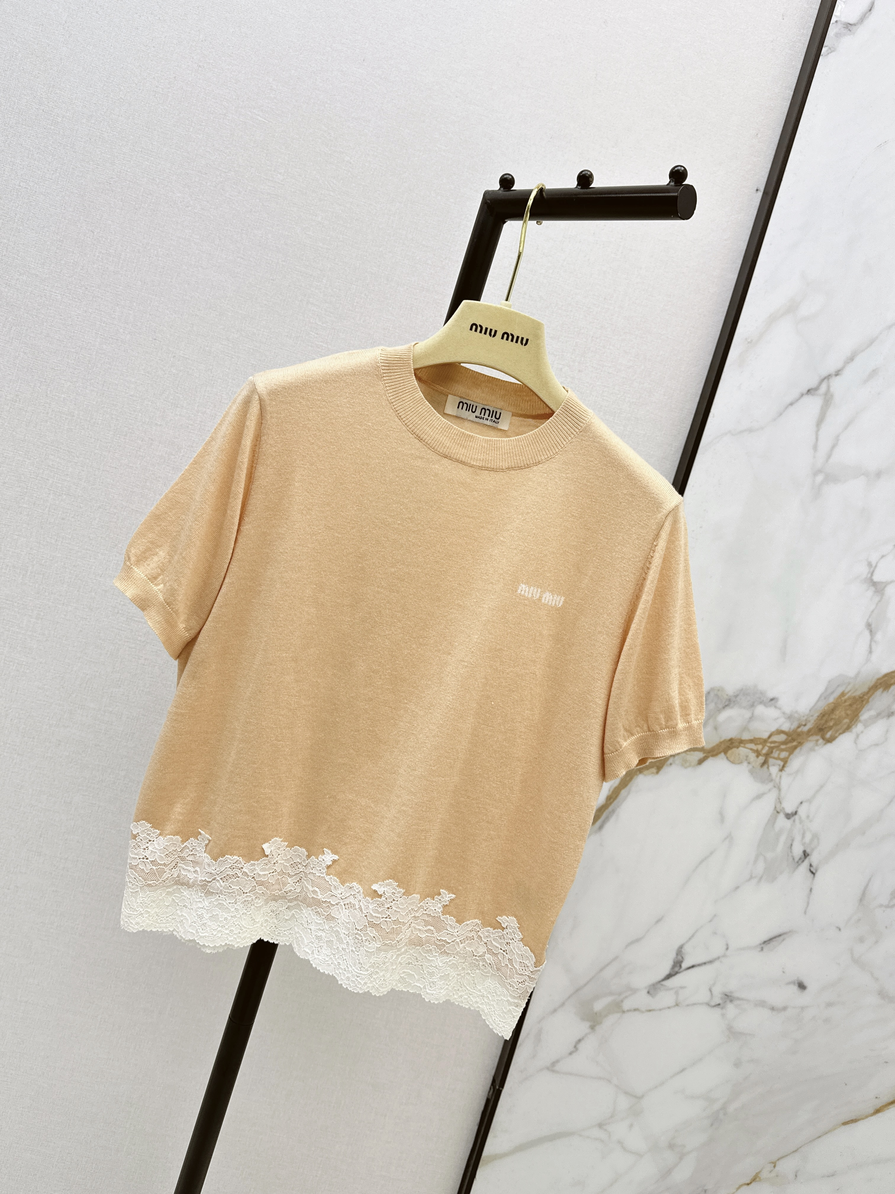Miu 26ss contract lace knitwear