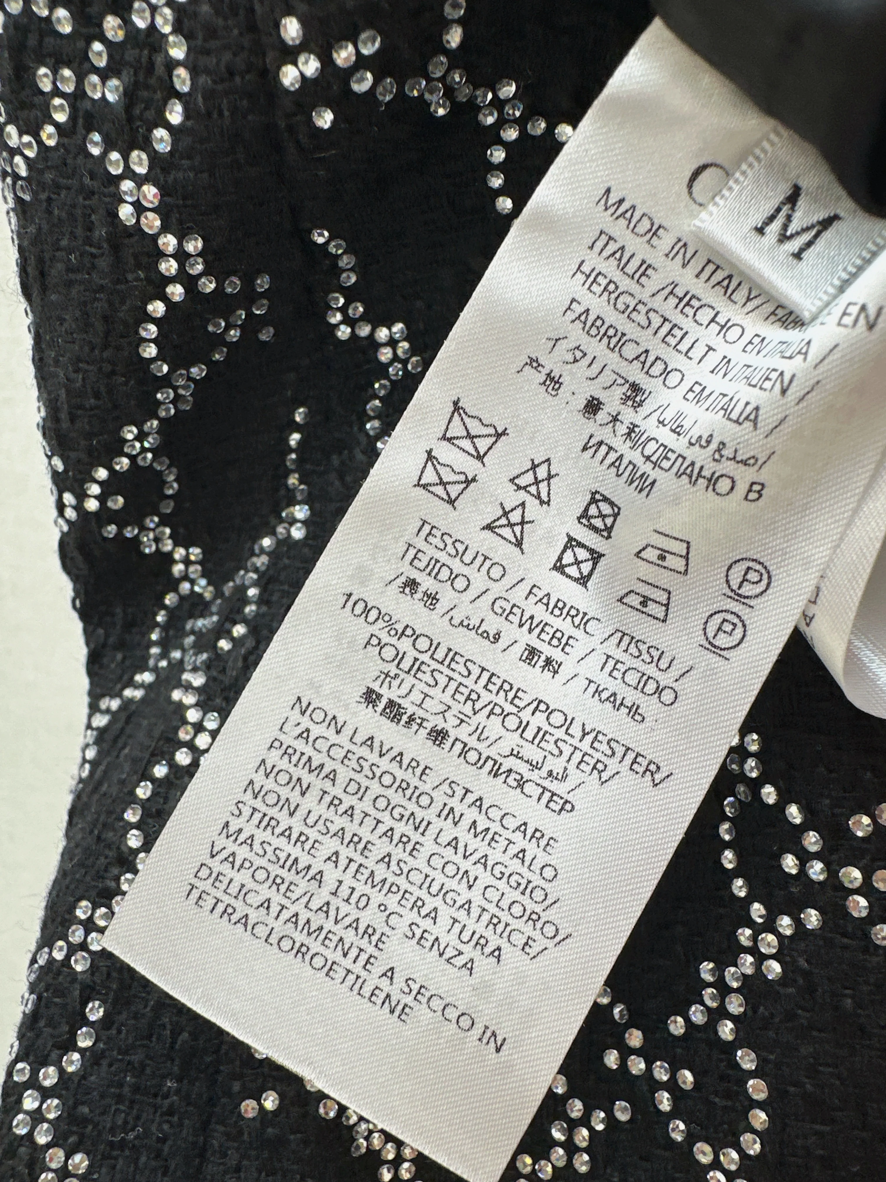 Gucc 26ss rhinestone skirts