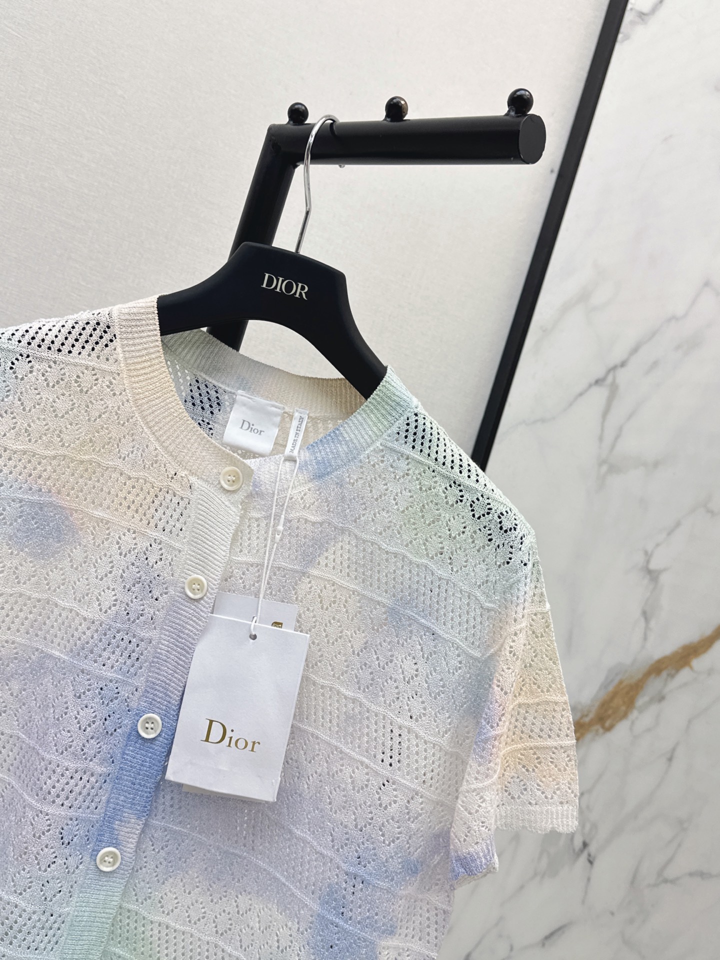 CD 26ss gradient knit cardigan