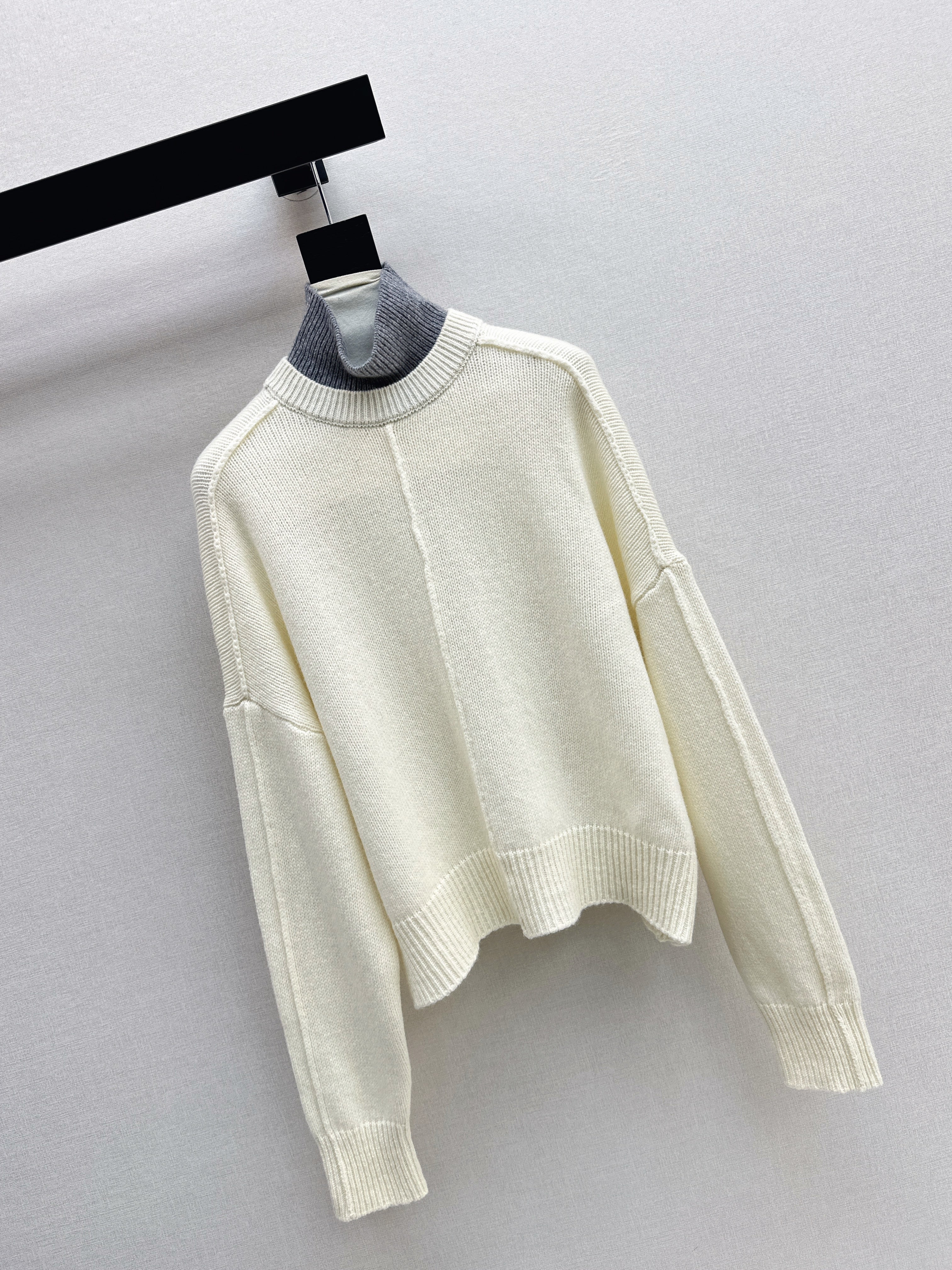 Brun 26ss 2in1 contract sweater