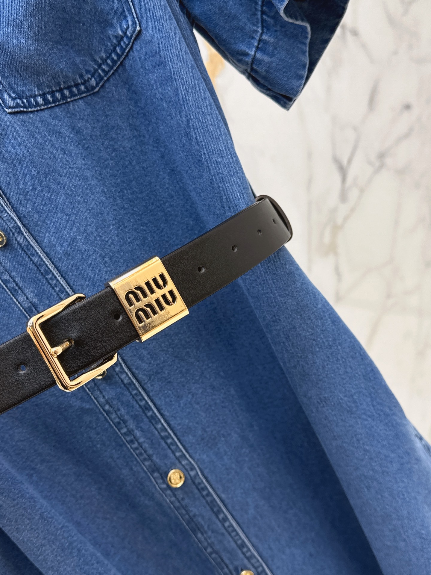 Miu 26ss belted dress
