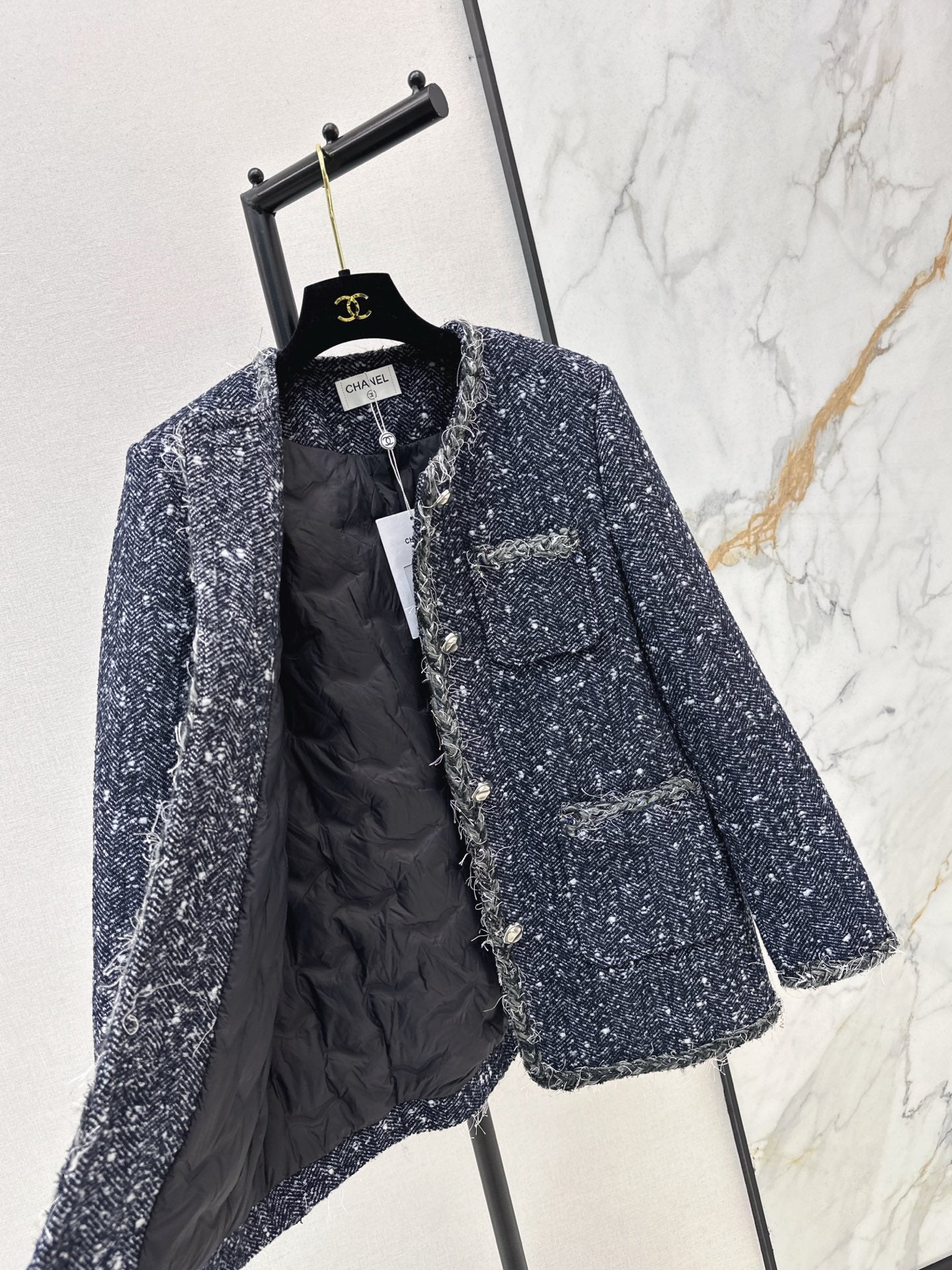 Chan 25fw tweed woven jacket