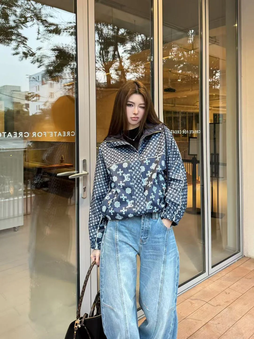 Louis 26ss hooded zipper trench coats