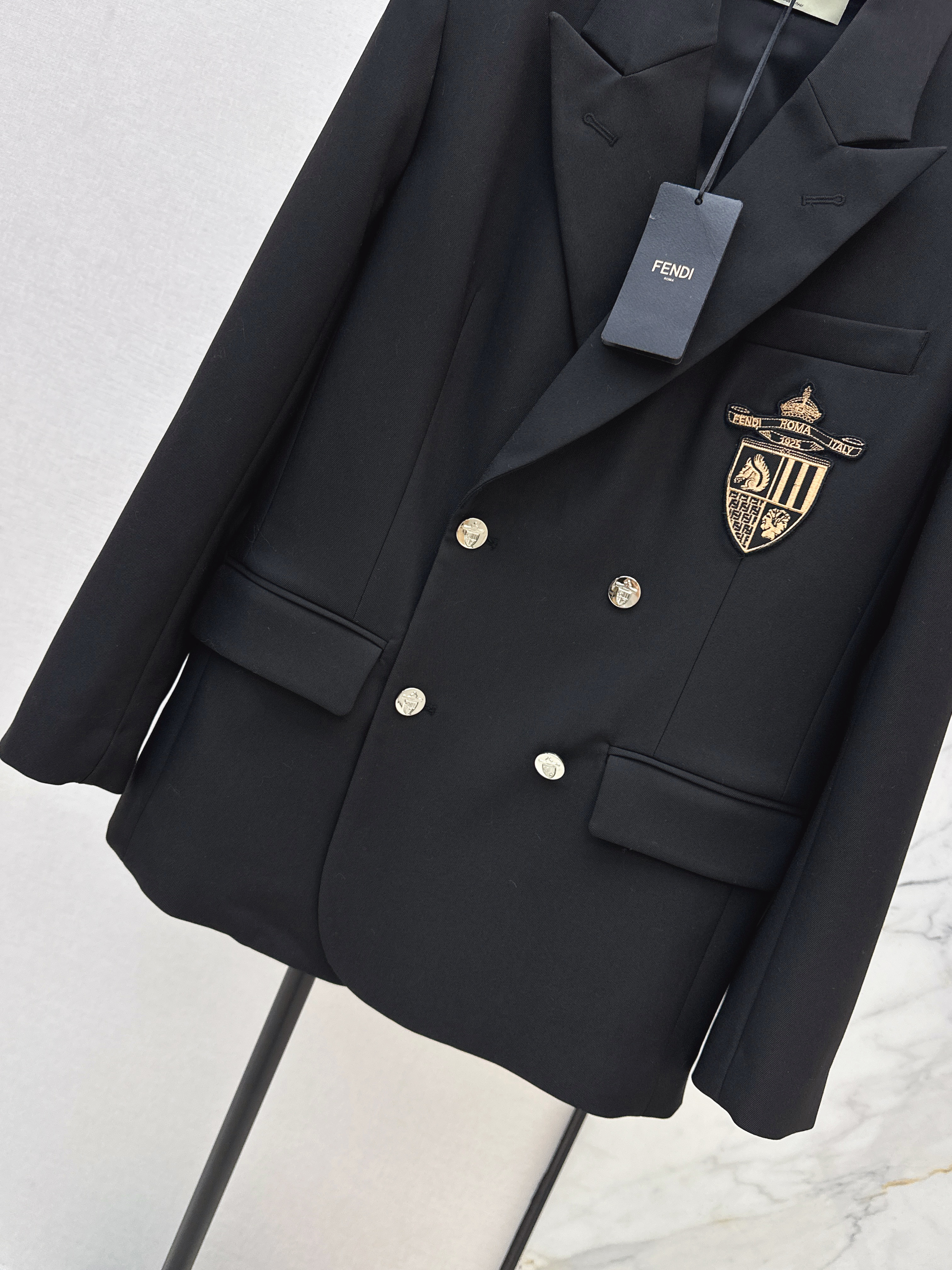 Fen 26ss embroidery blazer