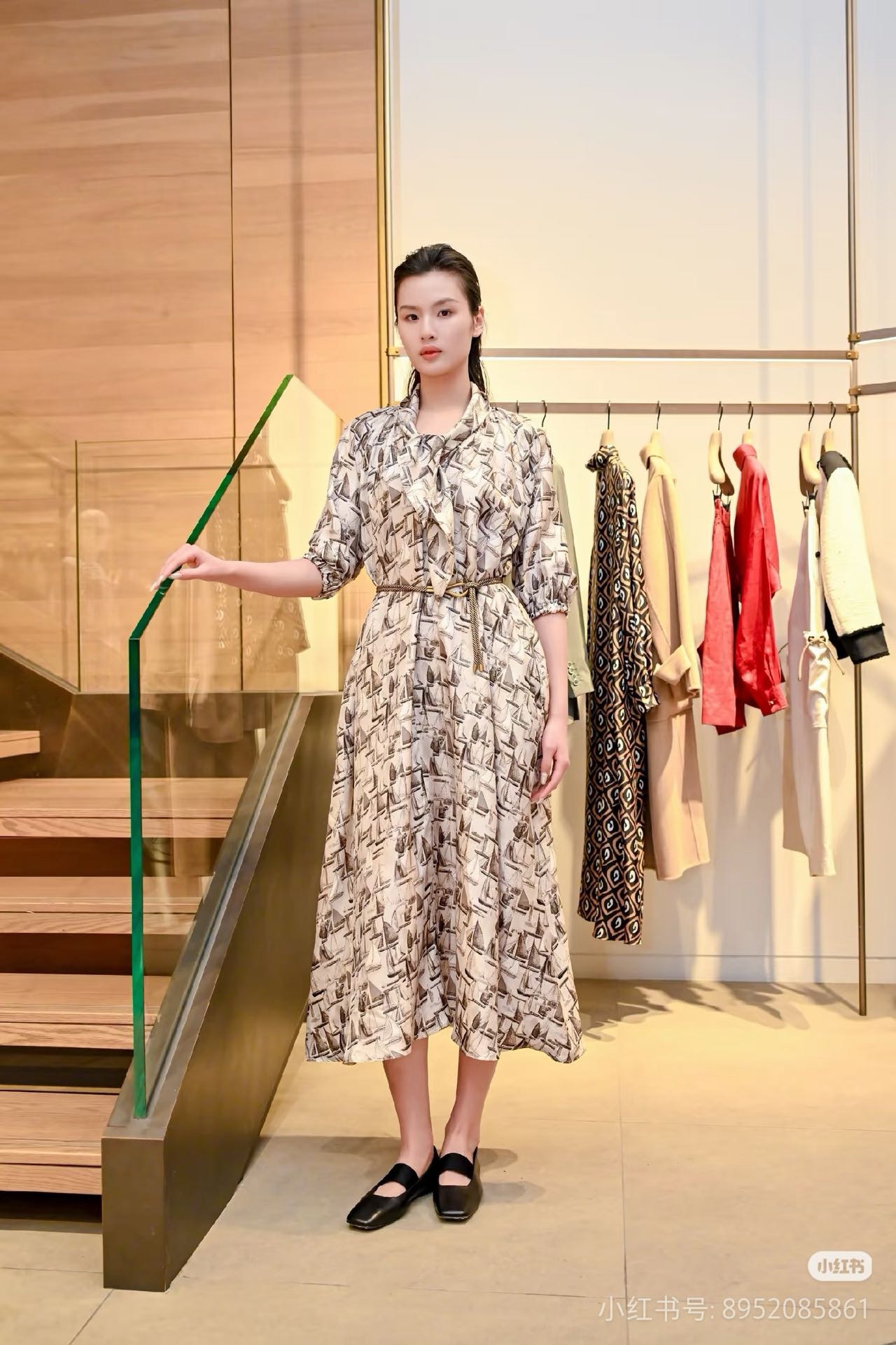Max 26ss print dress