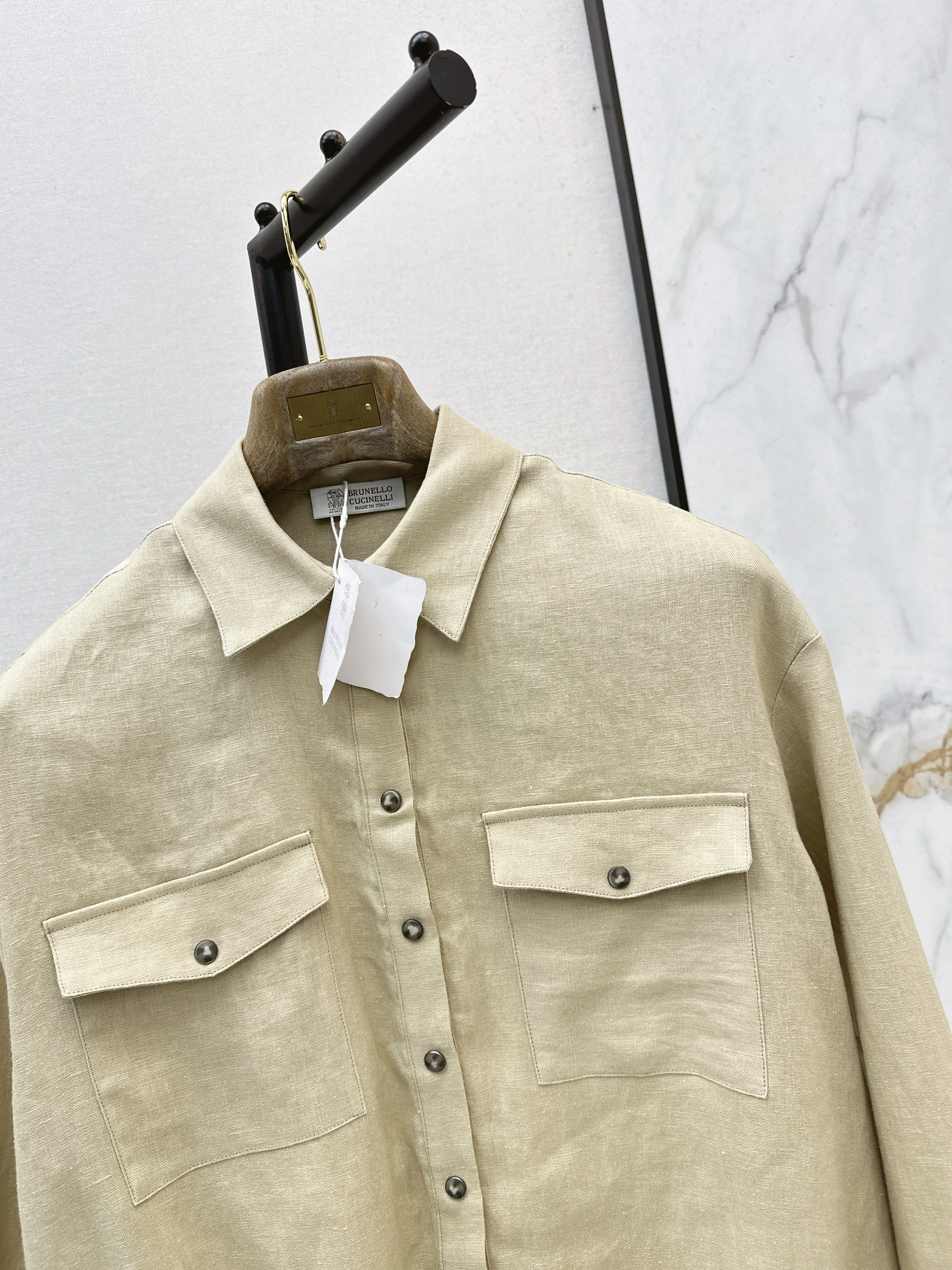 Brun 26ss linen shirt jacket