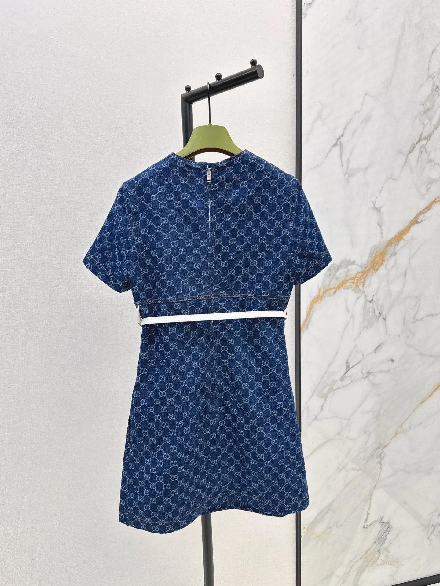 Guc  denim jacquard dress