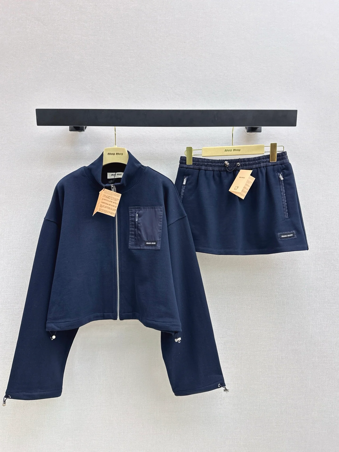 Miu 25fw zip-up jacket