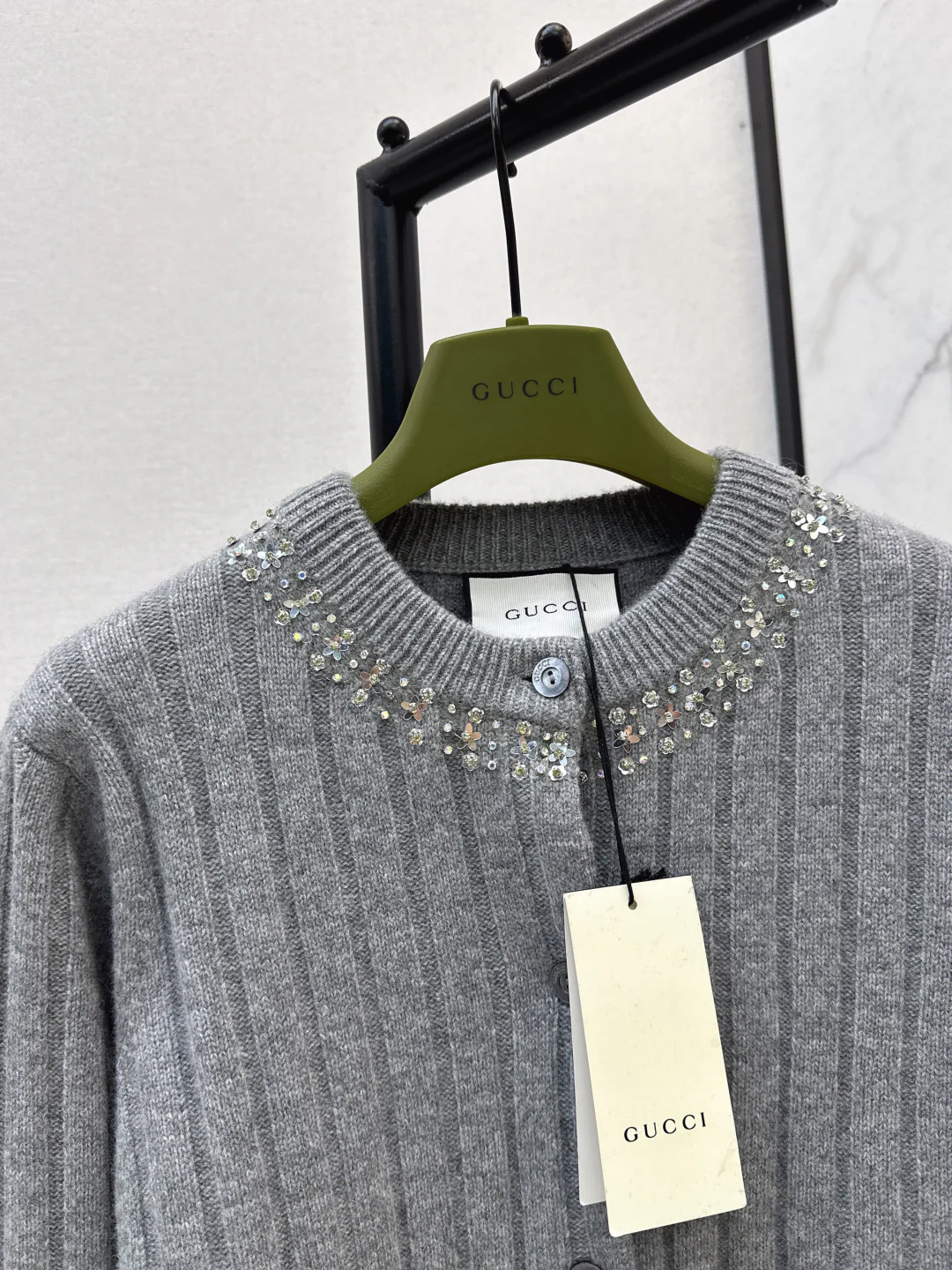 Guc 25fw british style cardigan