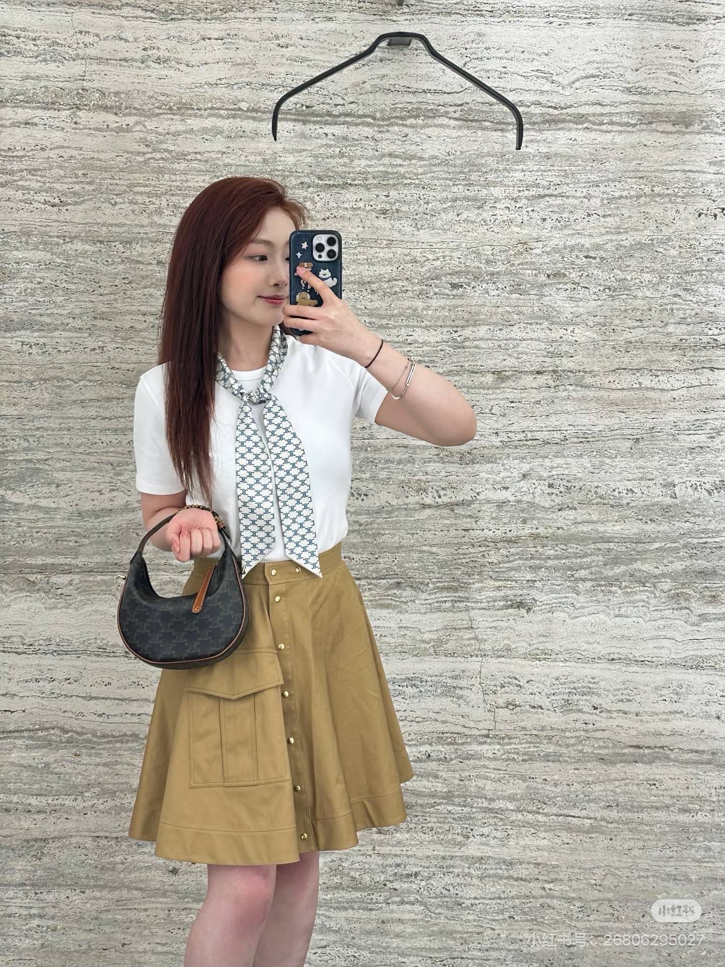 Celi 26ss cargo mini skirt