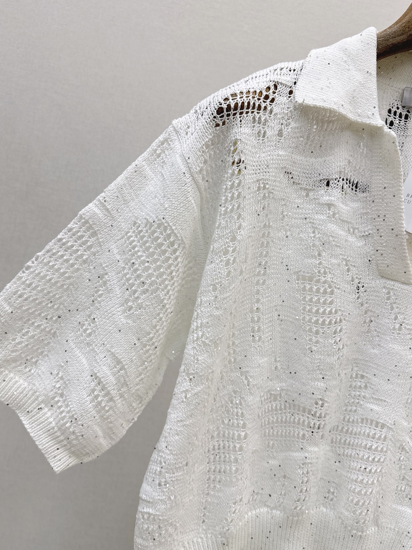 Brun 26ss hollow knitwear