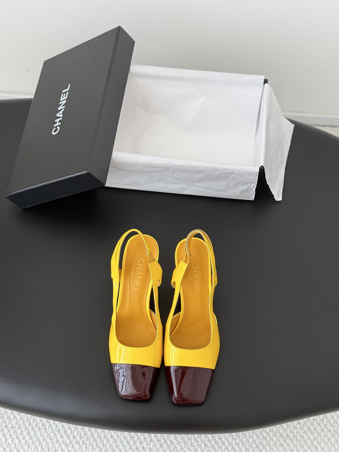 Chan 26K slingback heel mary janes
