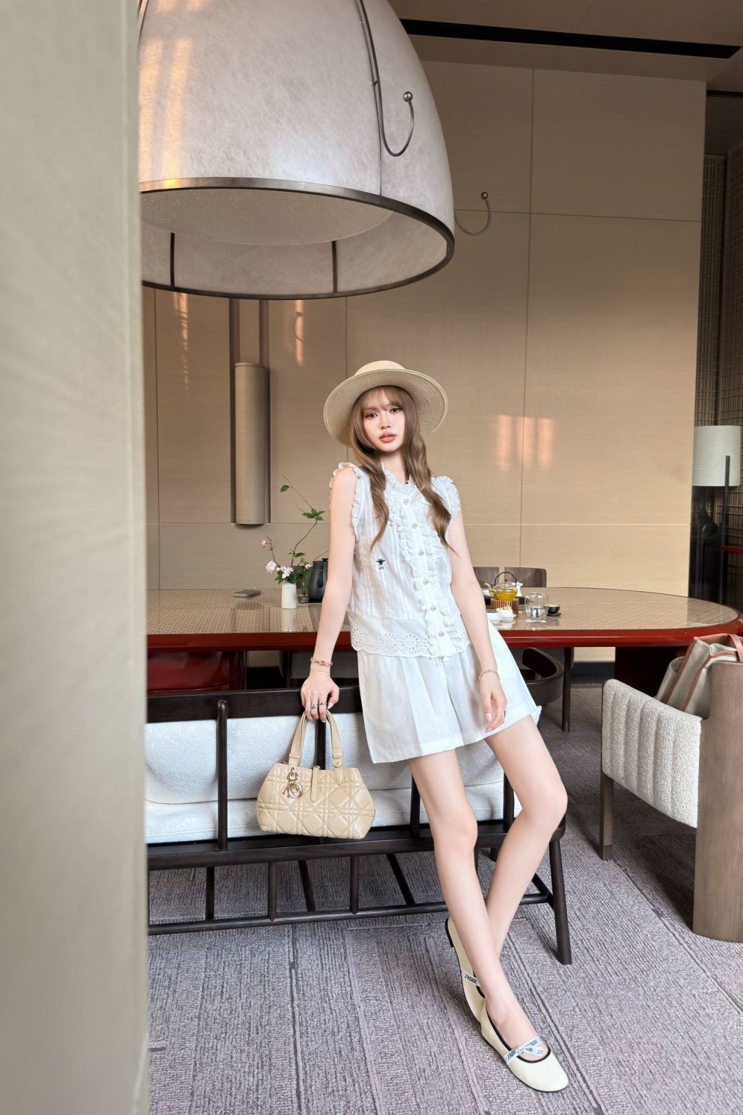 CD 26ss reffle sleeveless shirt